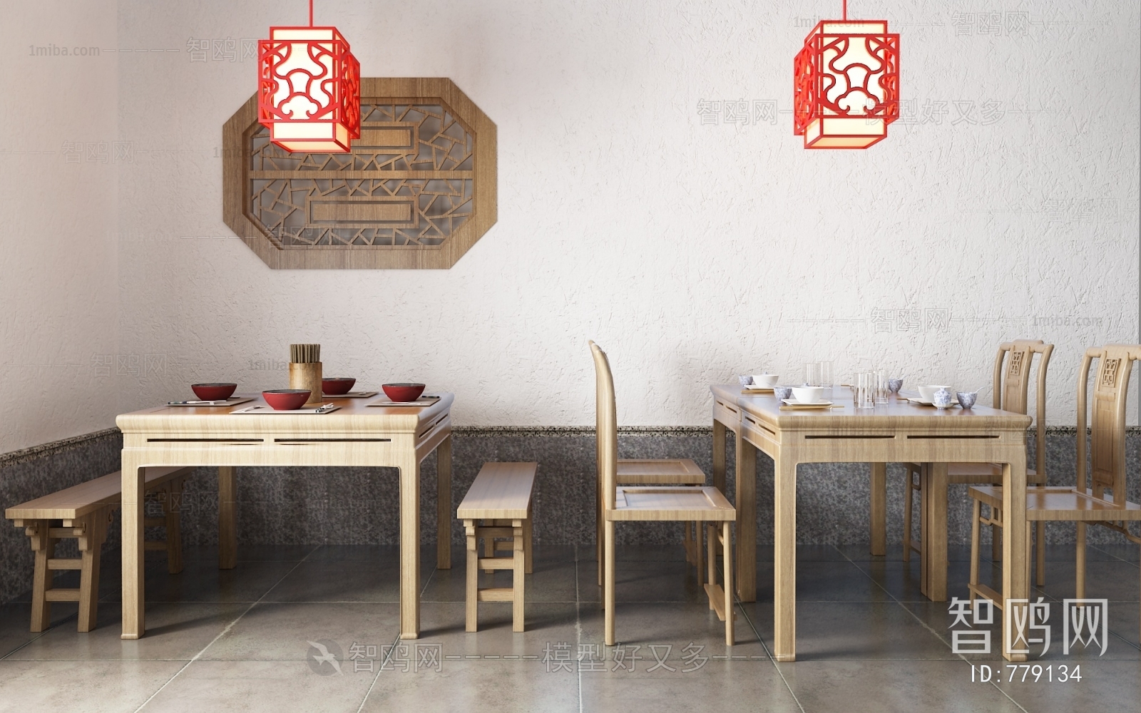 New Chinese Style Dining Table And Chairs