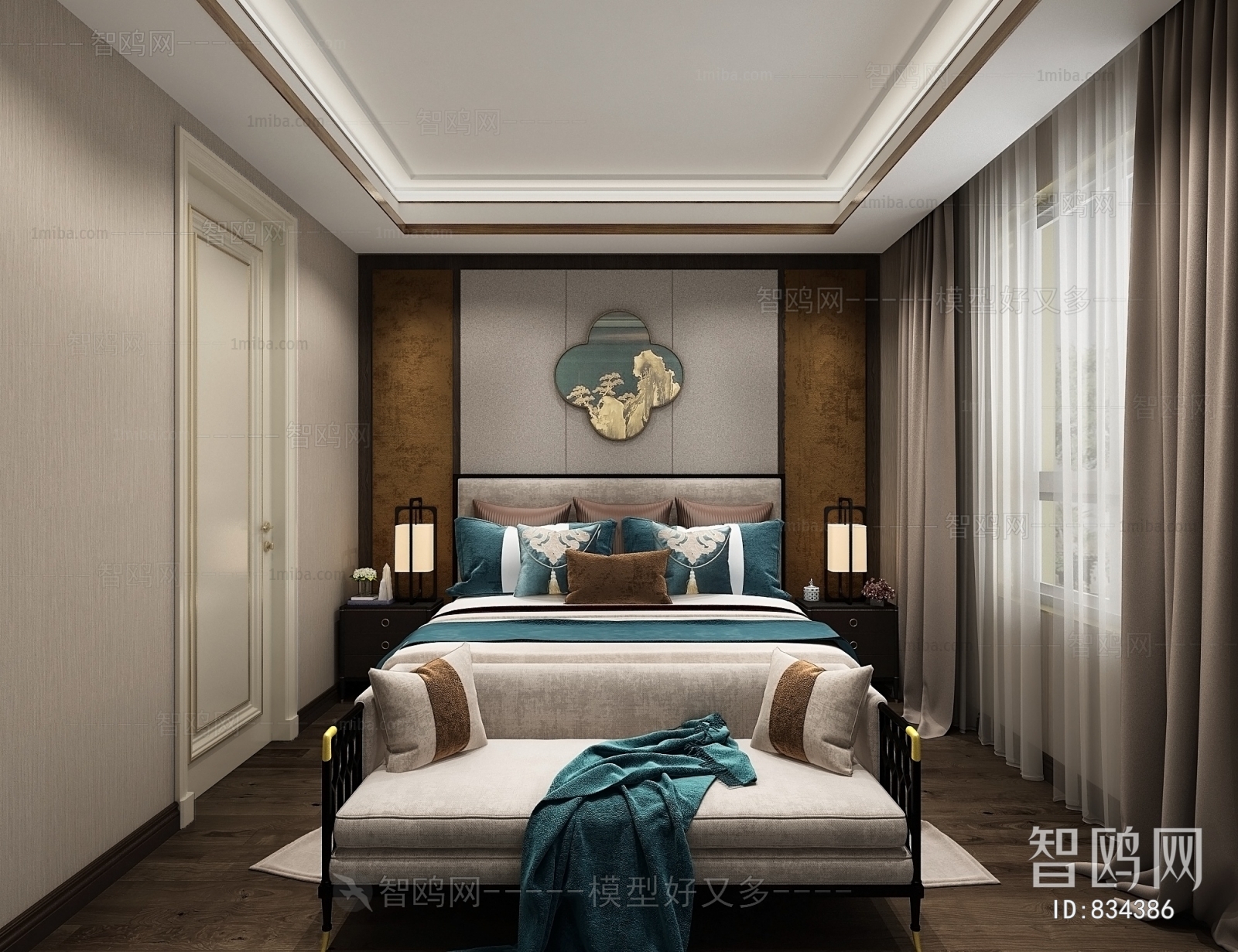 New Chinese Style Bedroom