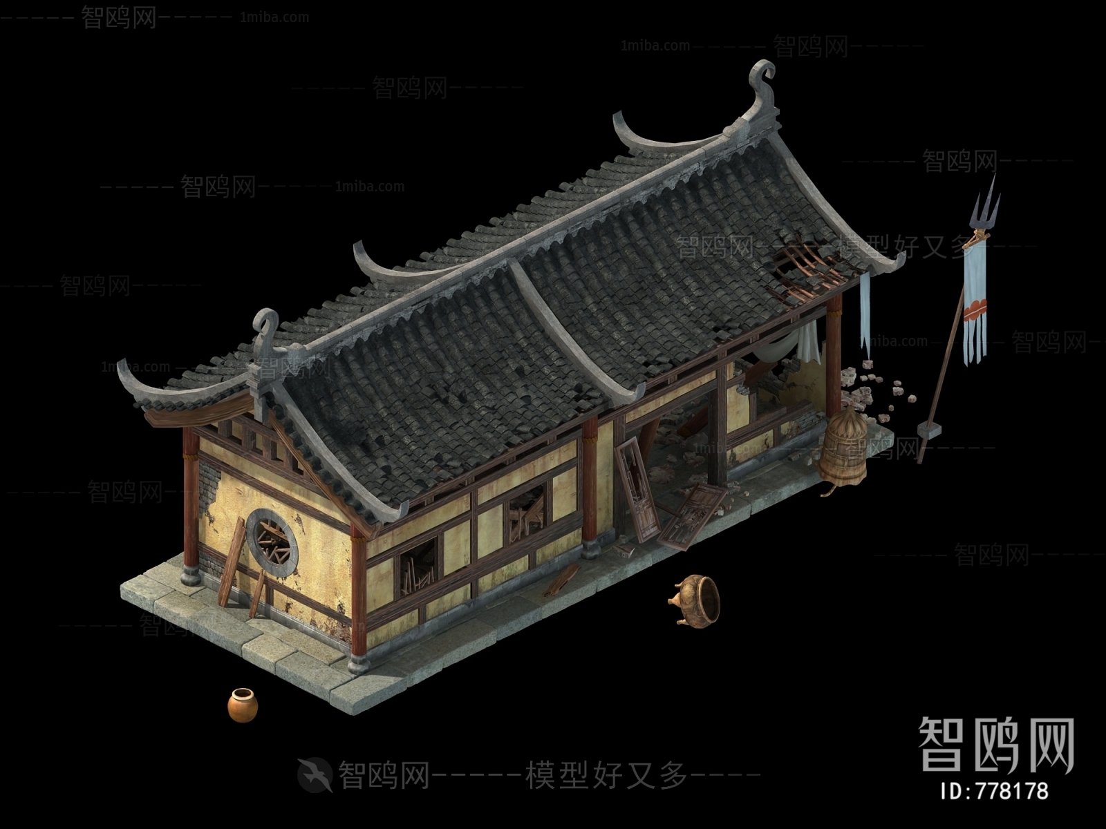 Chinese Style Ancient Architectural Buildings