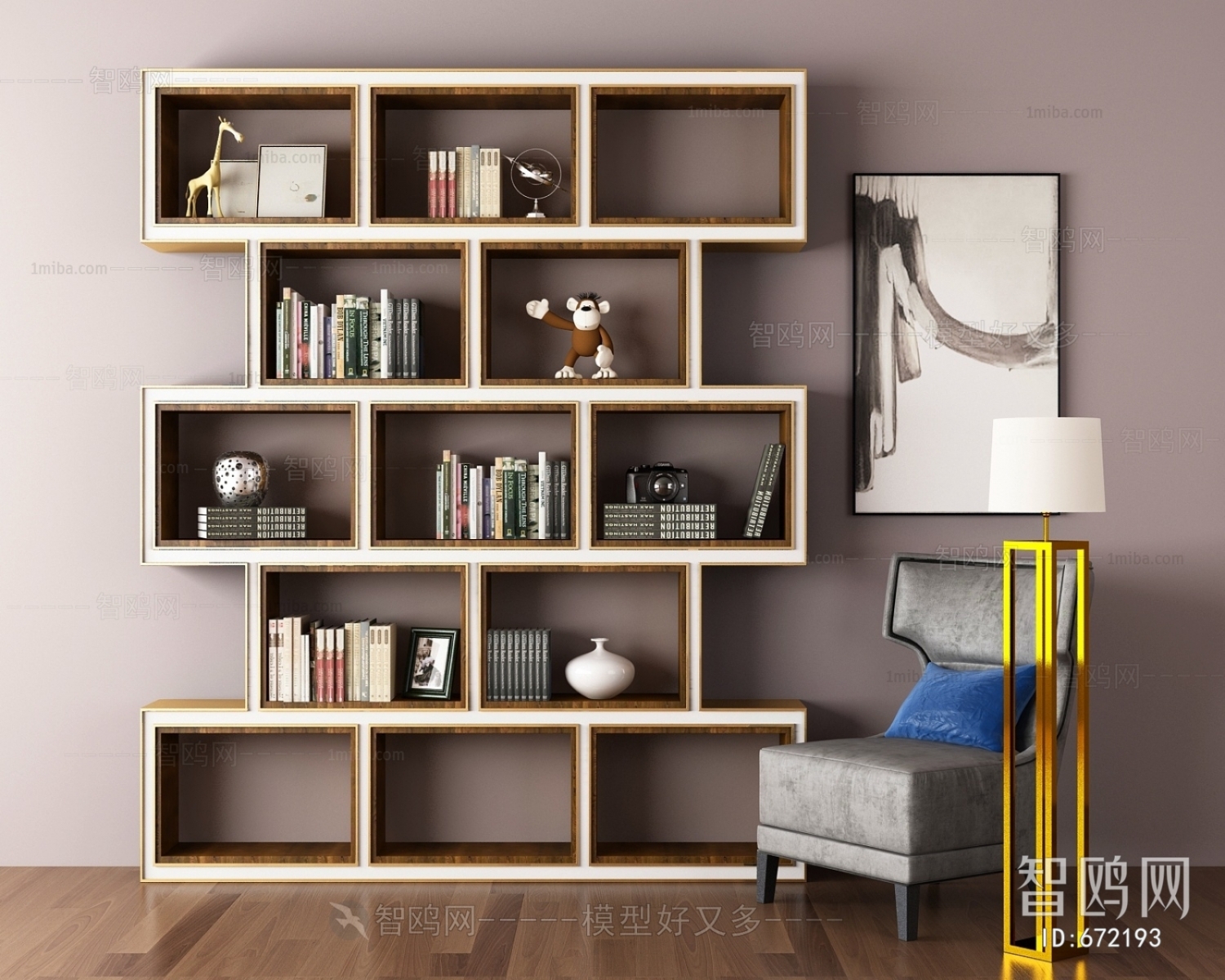 New Classical Style Bookcase