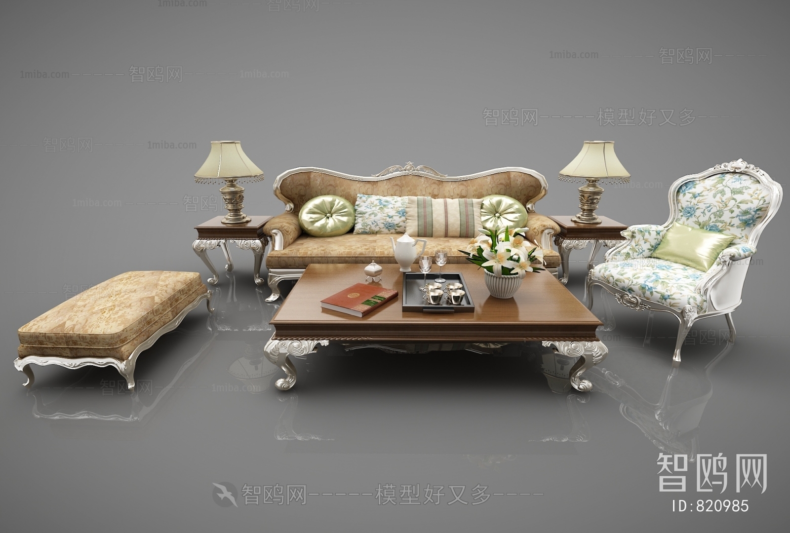 European Style Sofa Combination