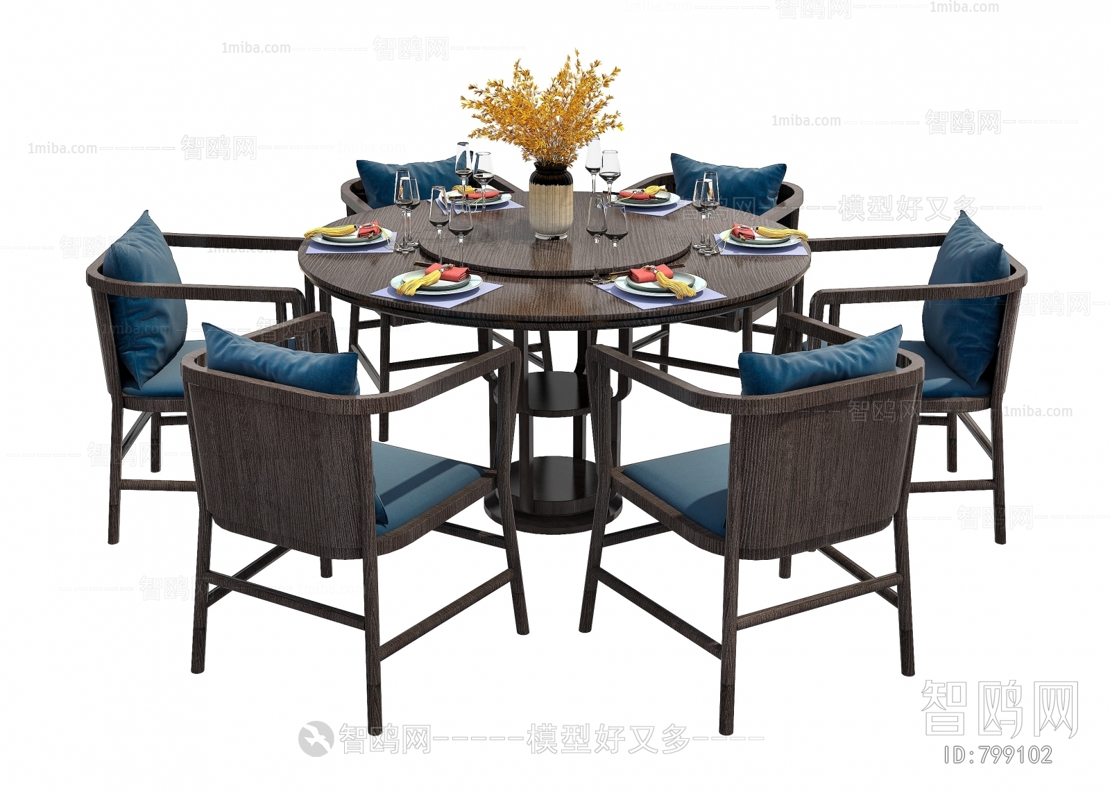 New Chinese Style Dining Table And Chairs