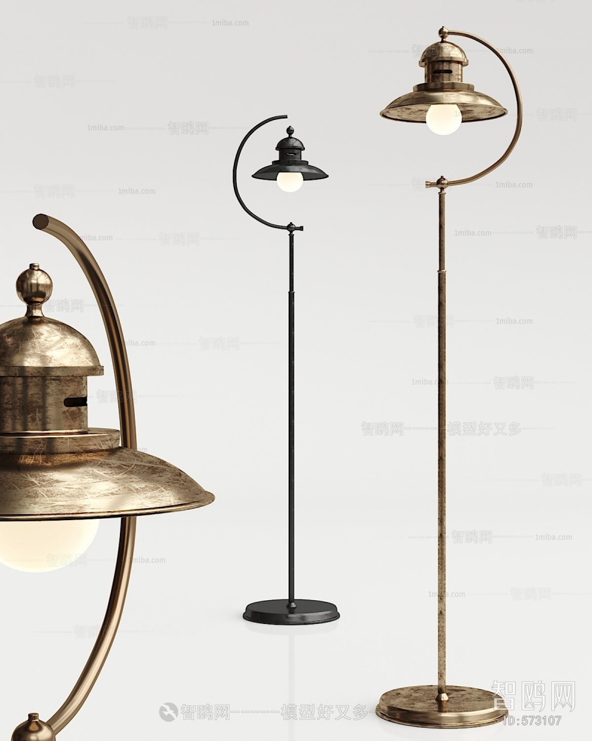 Industrial Style Floor Lamp