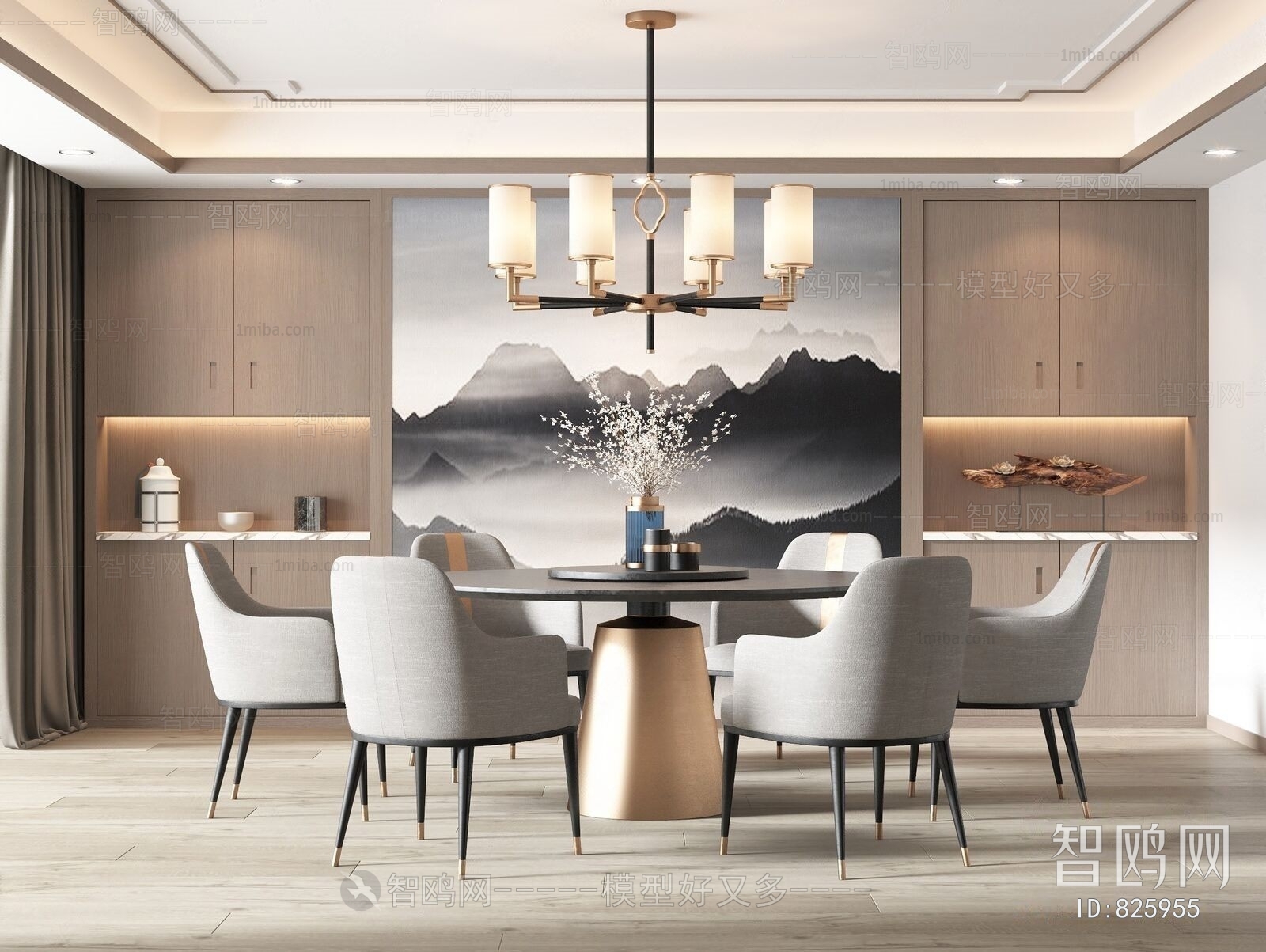 New Chinese Style Dining Room