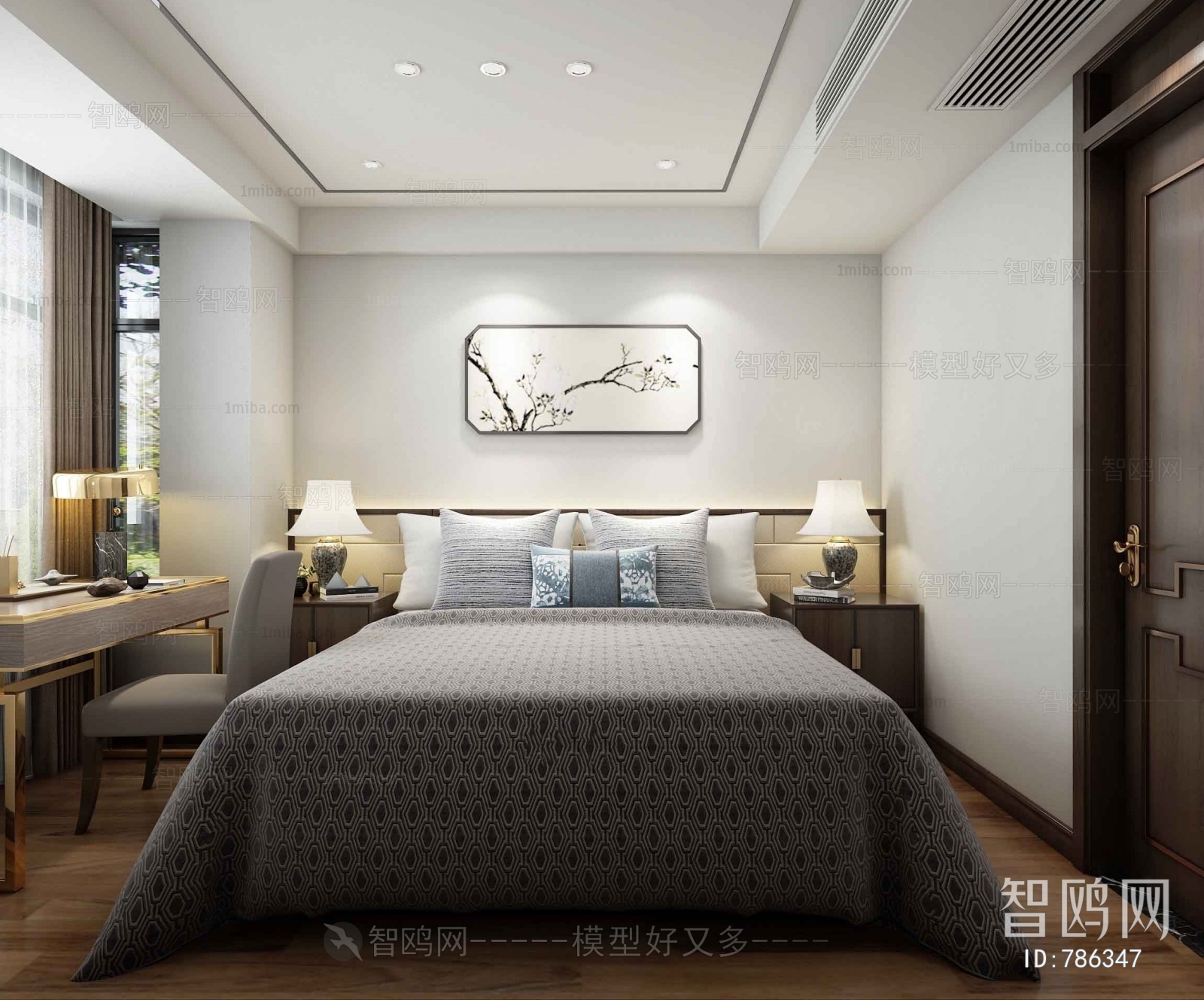 New Chinese Style Bedroom