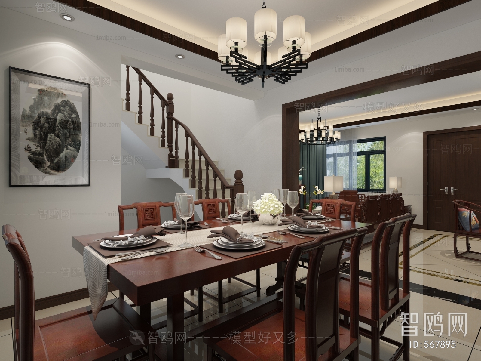 Chinese Style Dining Room