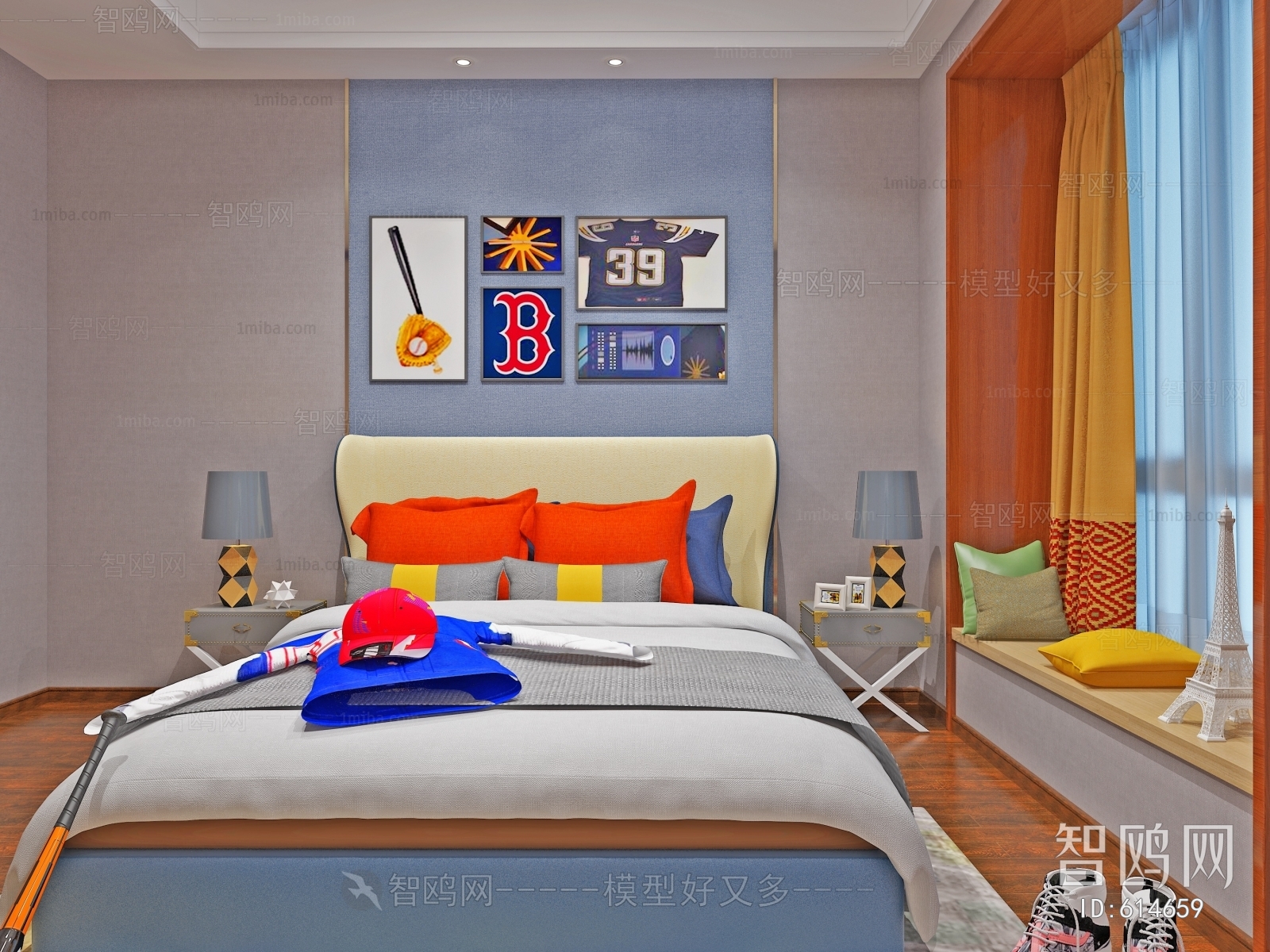 Modern Boy's Room And Son's Room