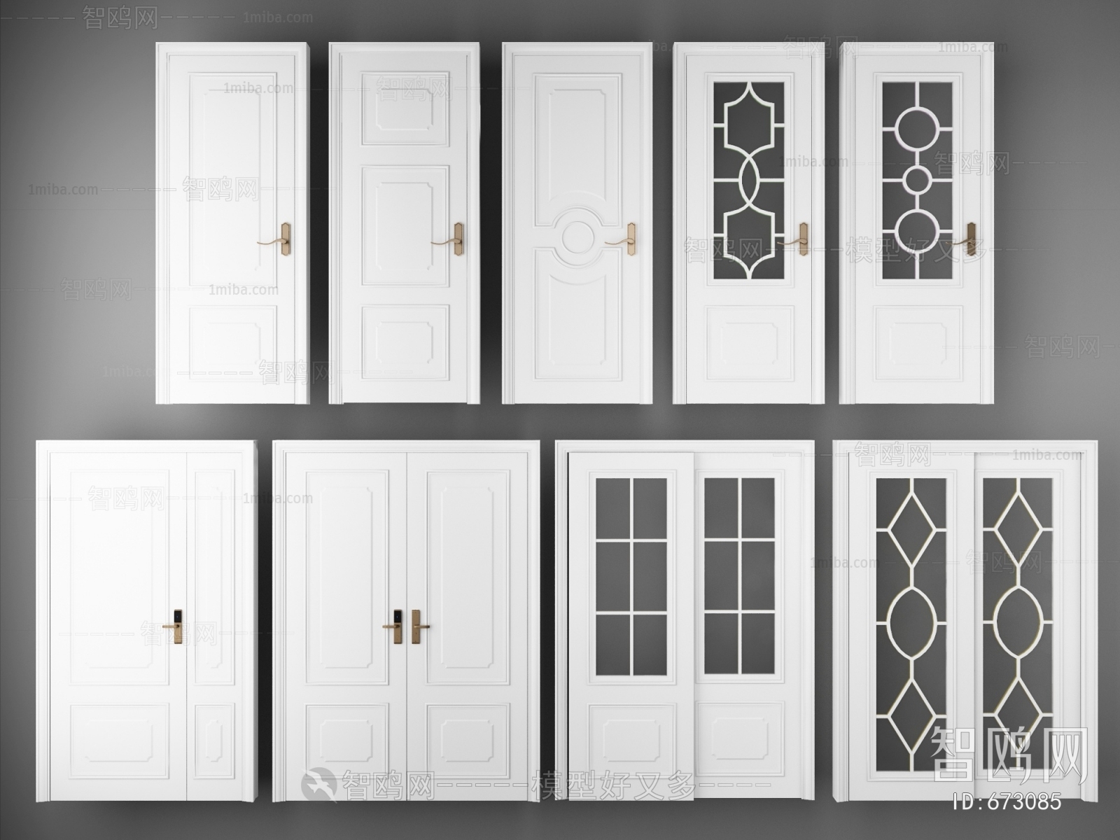 Simple European Style Door