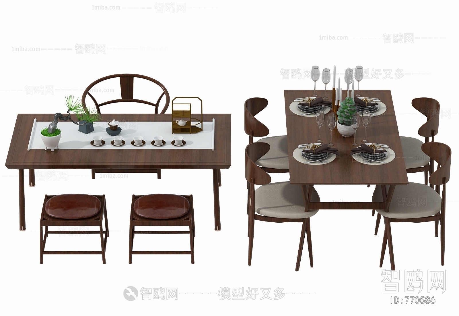 New Chinese Style Dining Table And Chairs