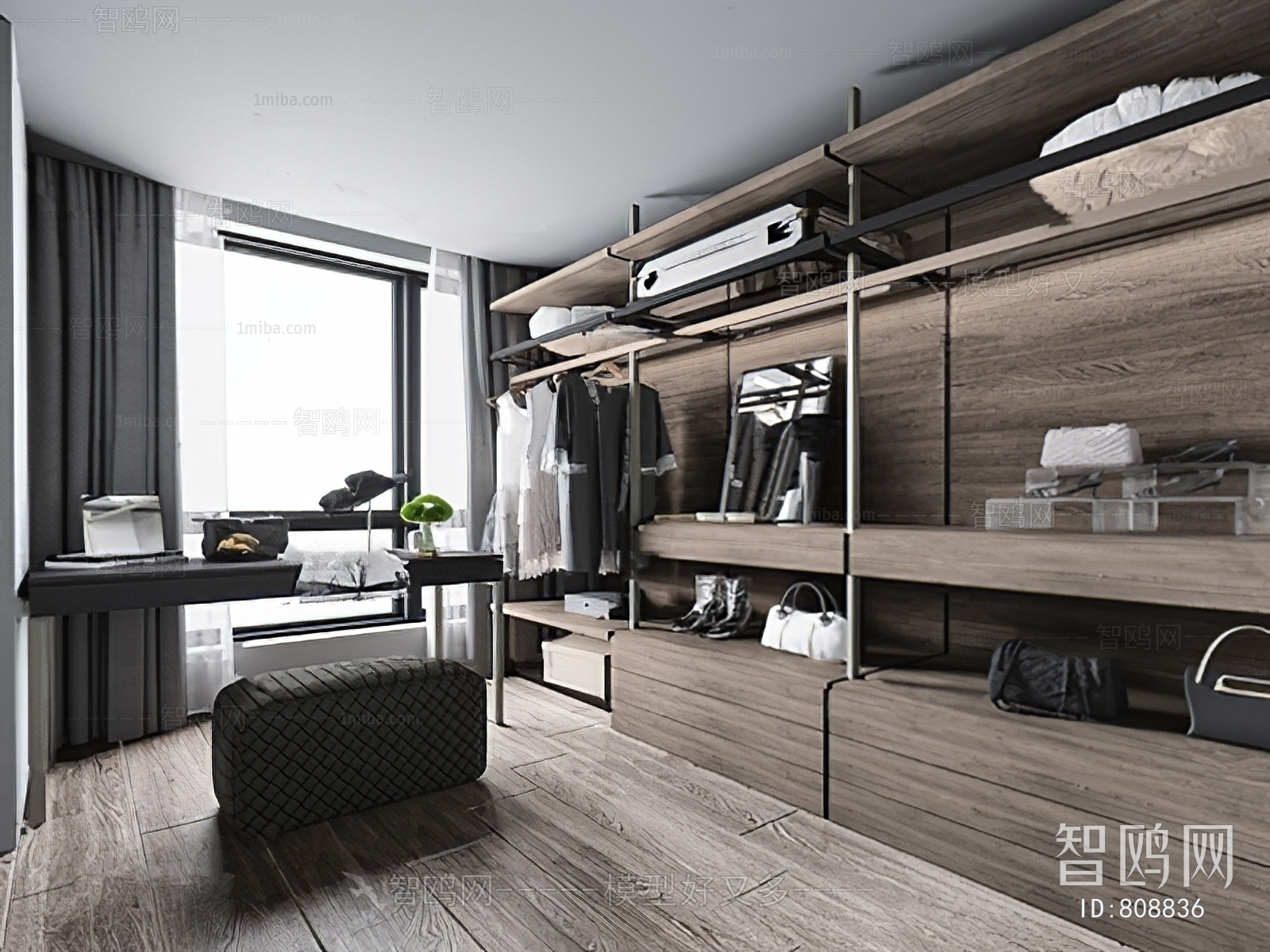 Modern Clothes Storage Area