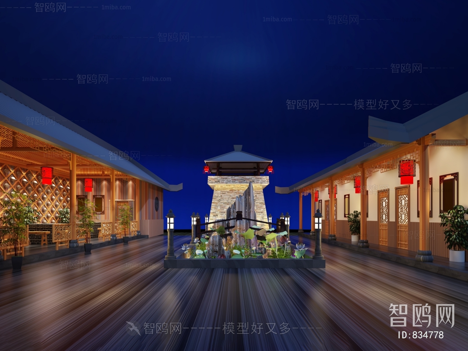 New Chinese Style Courtyard/landscape