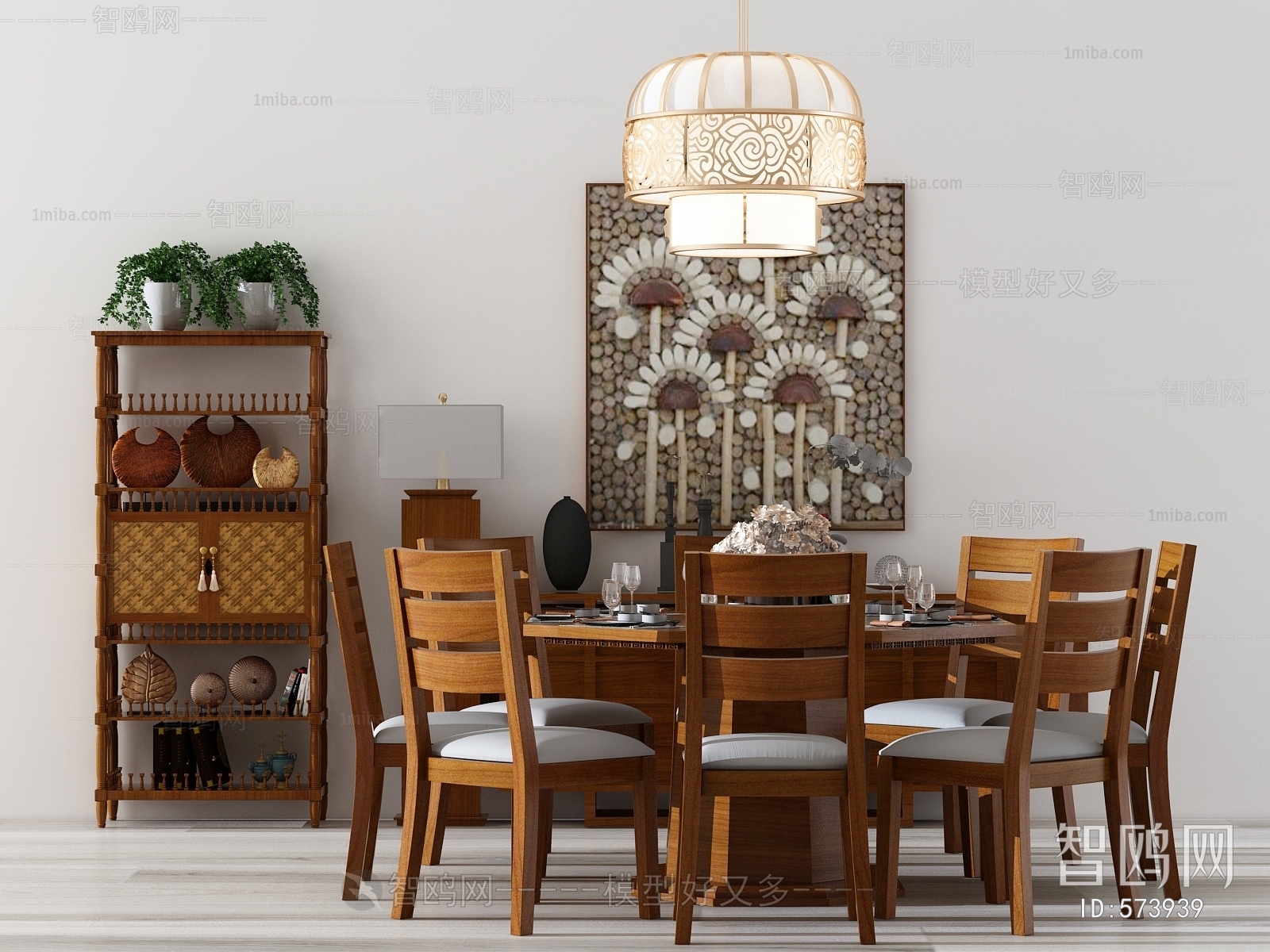 Simple European Style Dining Table And Chairs