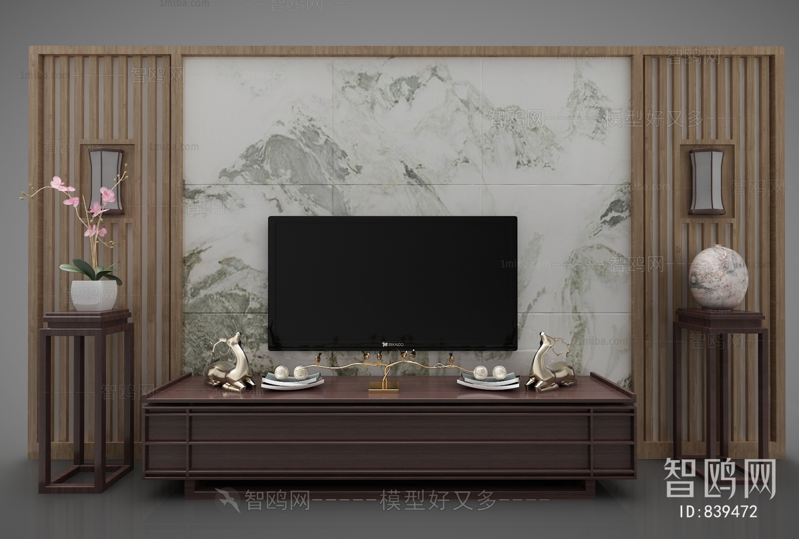 New Chinese Style TV Cabinet