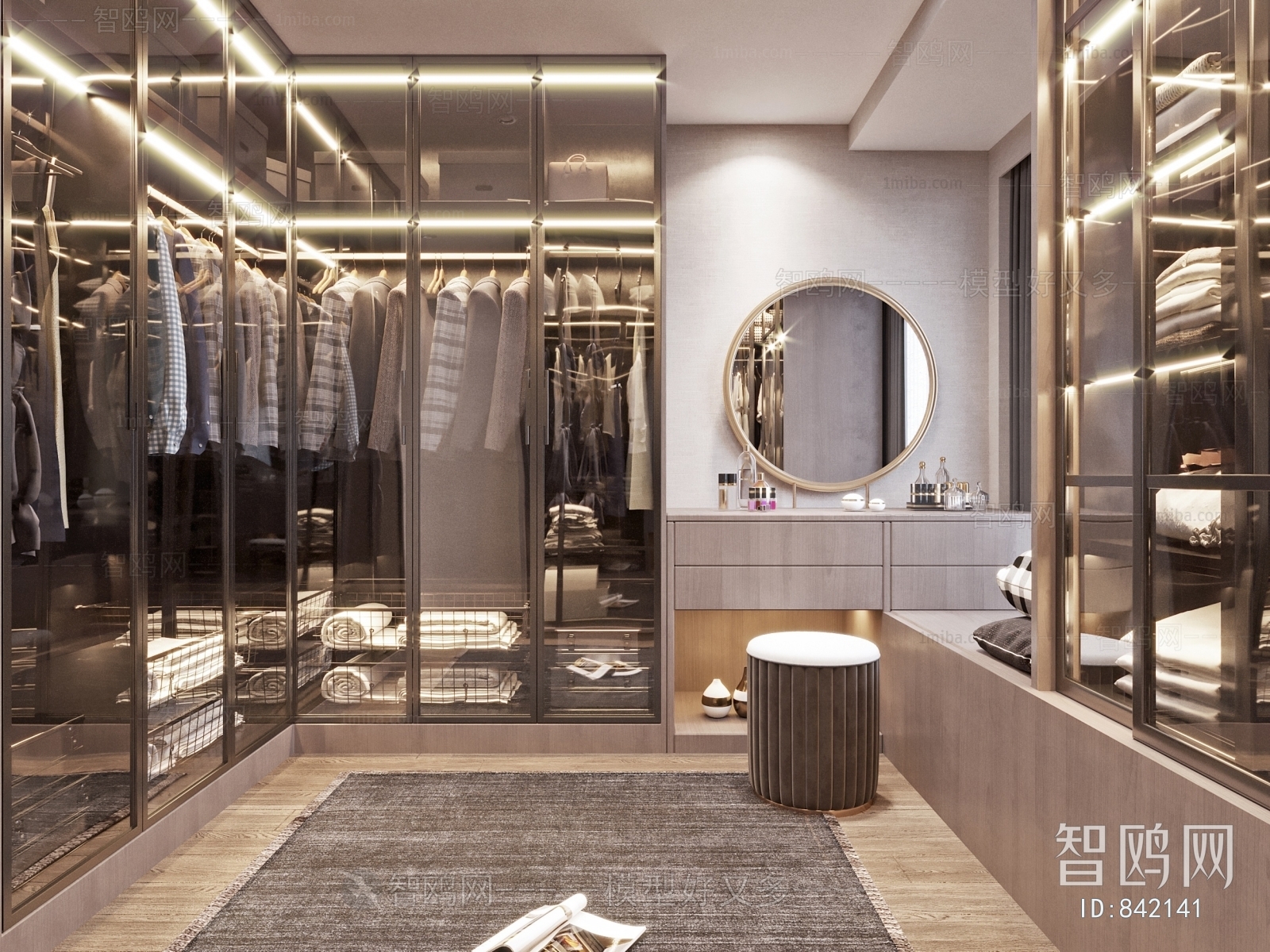 Modern Clothes Storage Area