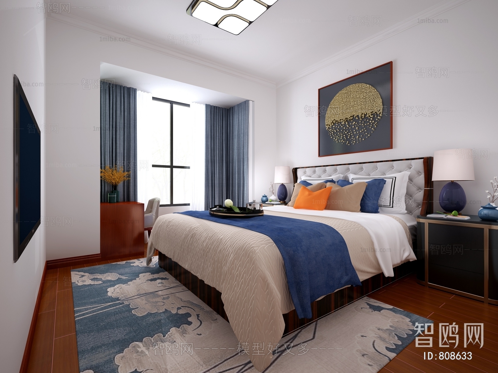 New Chinese Style Bedroom