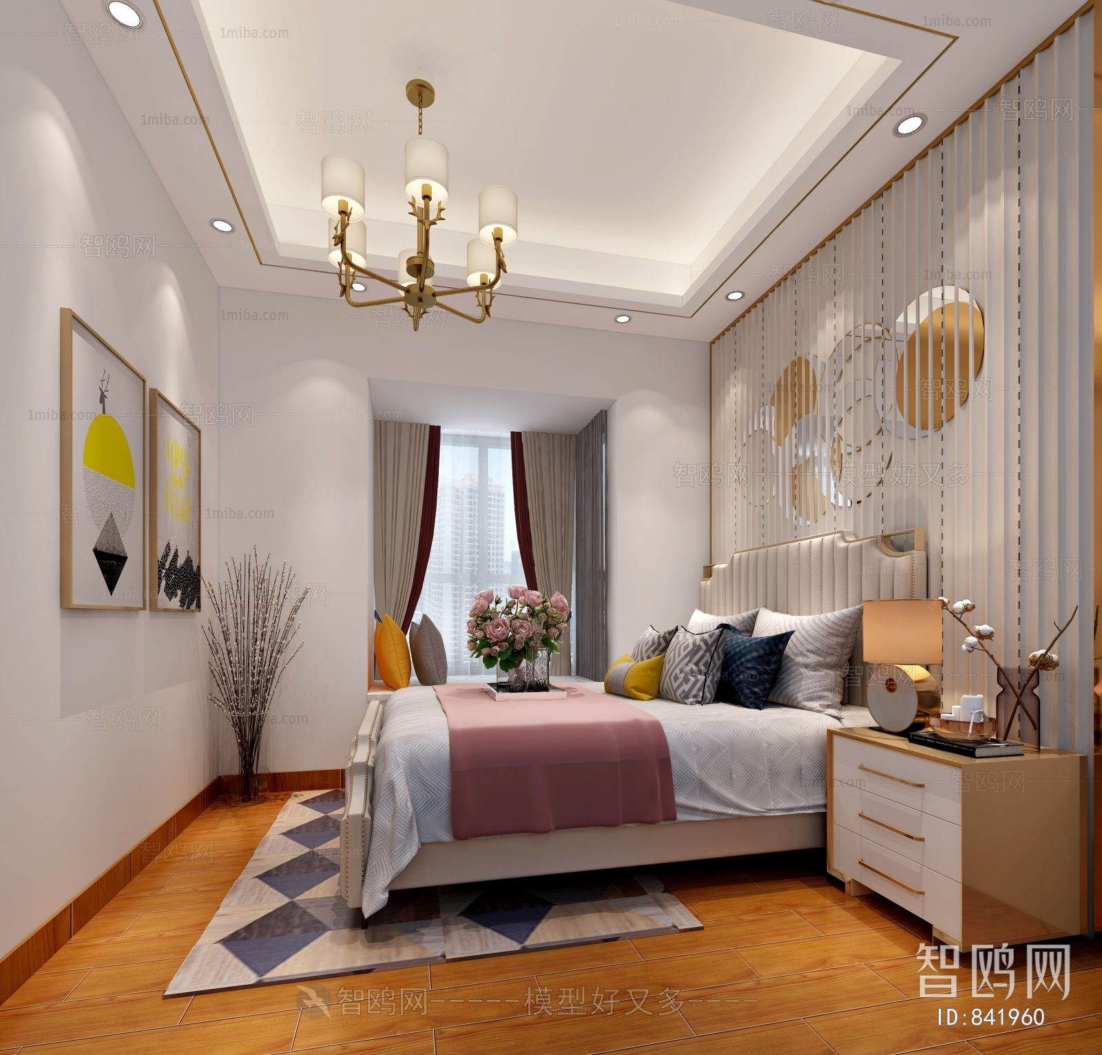 New Chinese Style Bedroom