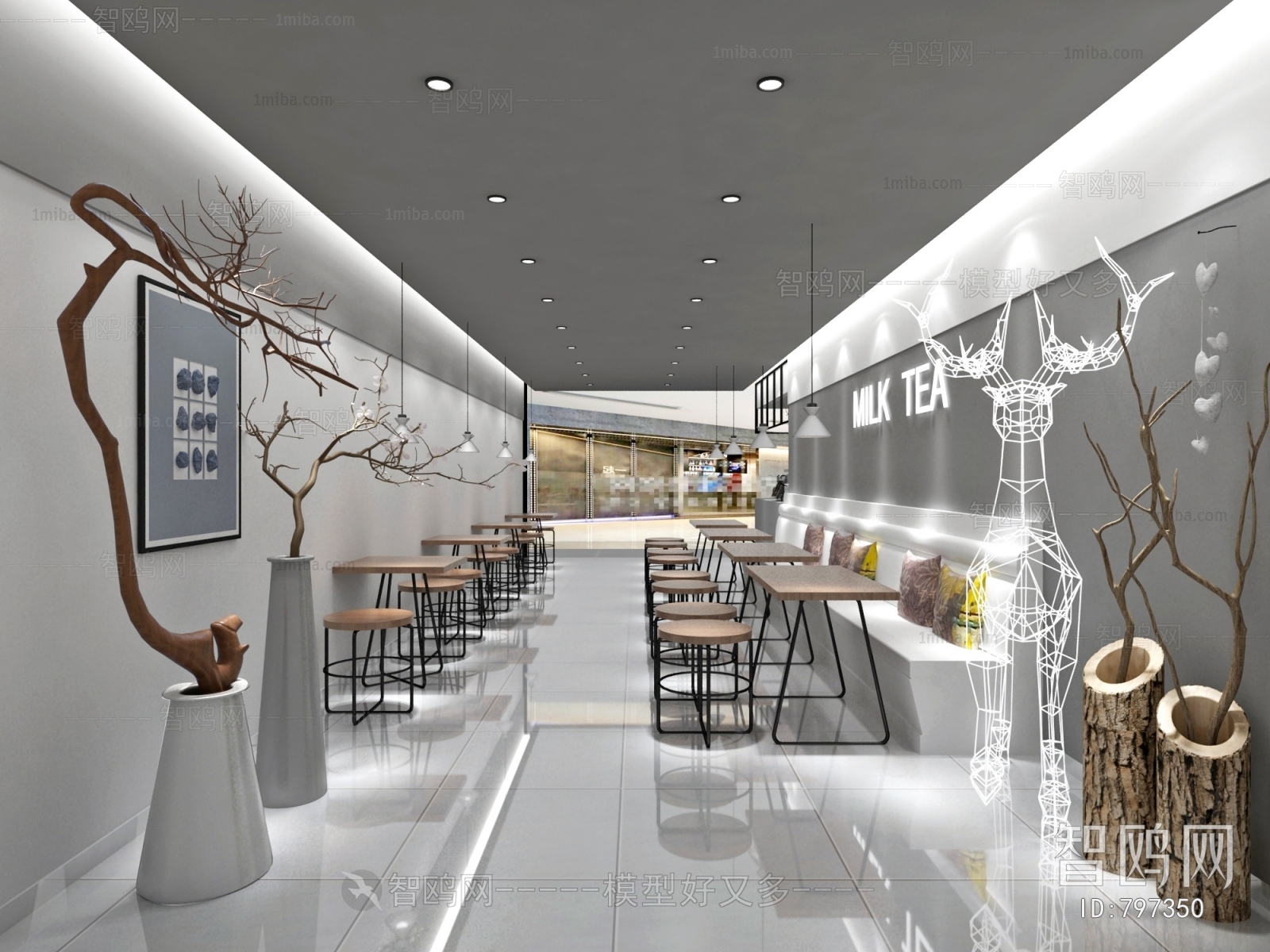 Nordic Style Milk Tea Shop