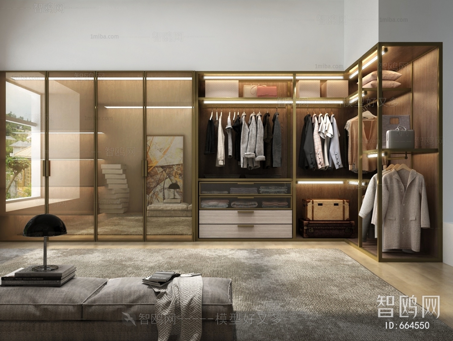 Modern Clothes Storage Area