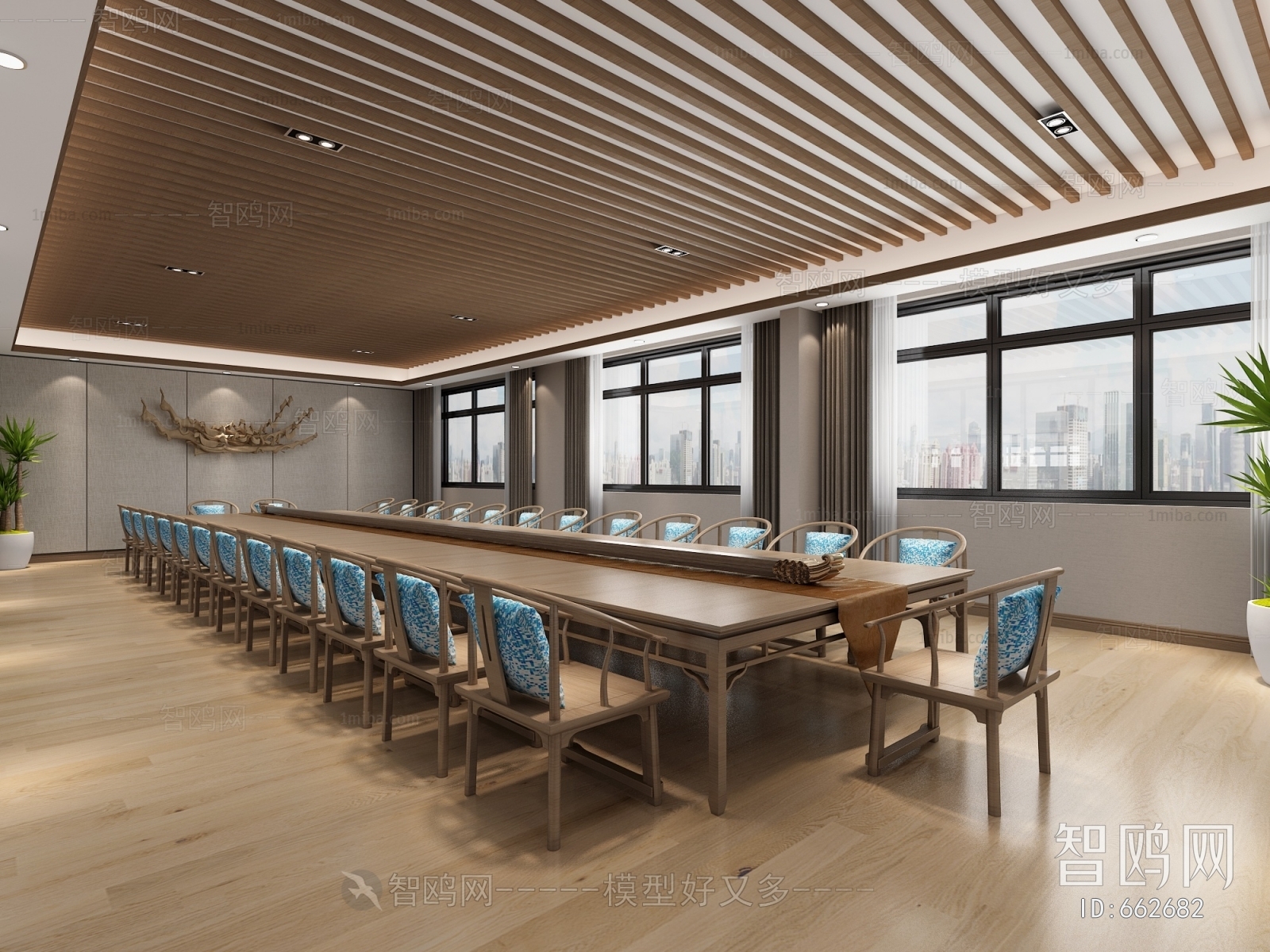 New Chinese Style Meeting Room