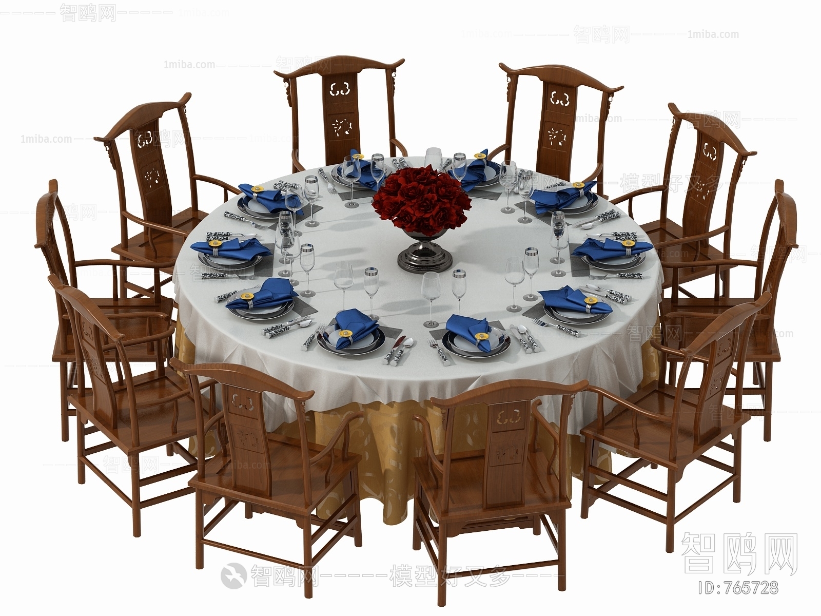 New Chinese Style Dining Table And Chairs