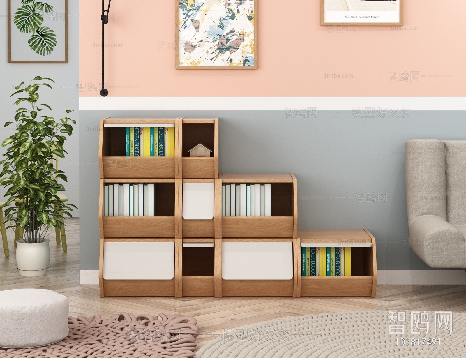 Nordic Style Bookcase