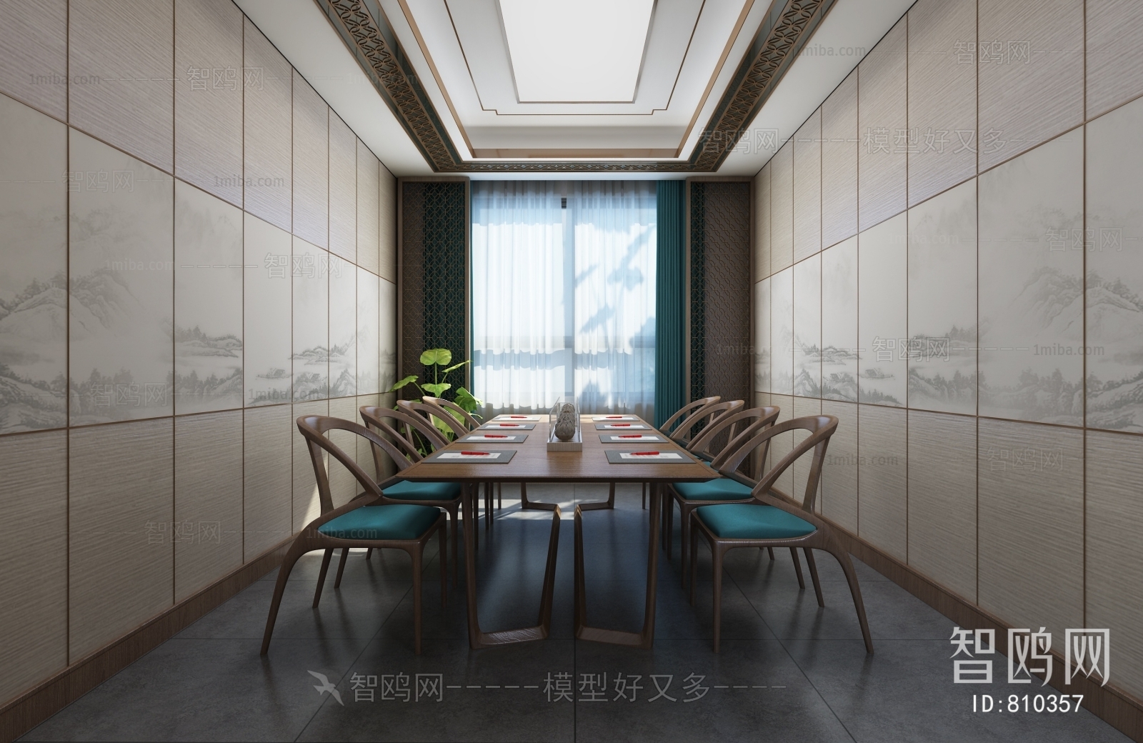 New Chinese Style Meeting Room