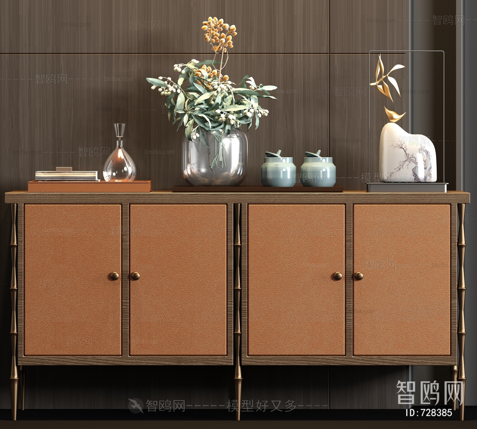 New Chinese Style Decorative Cabinet