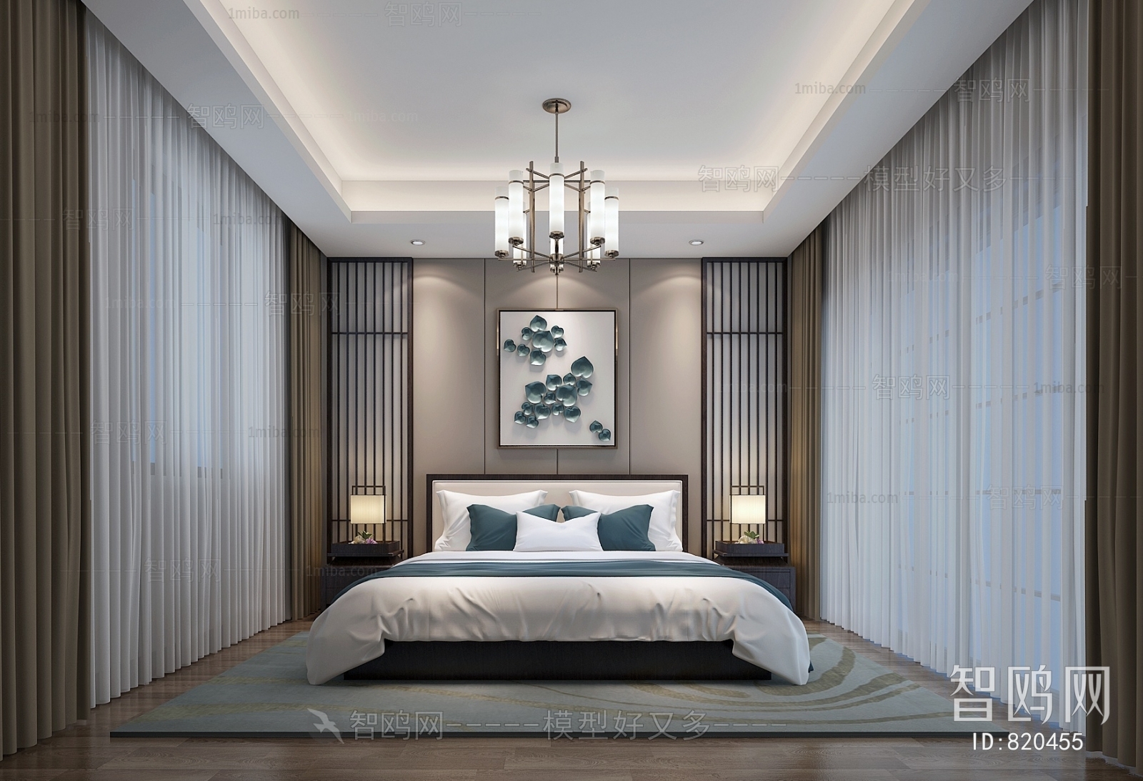 New Chinese Style Bedroom