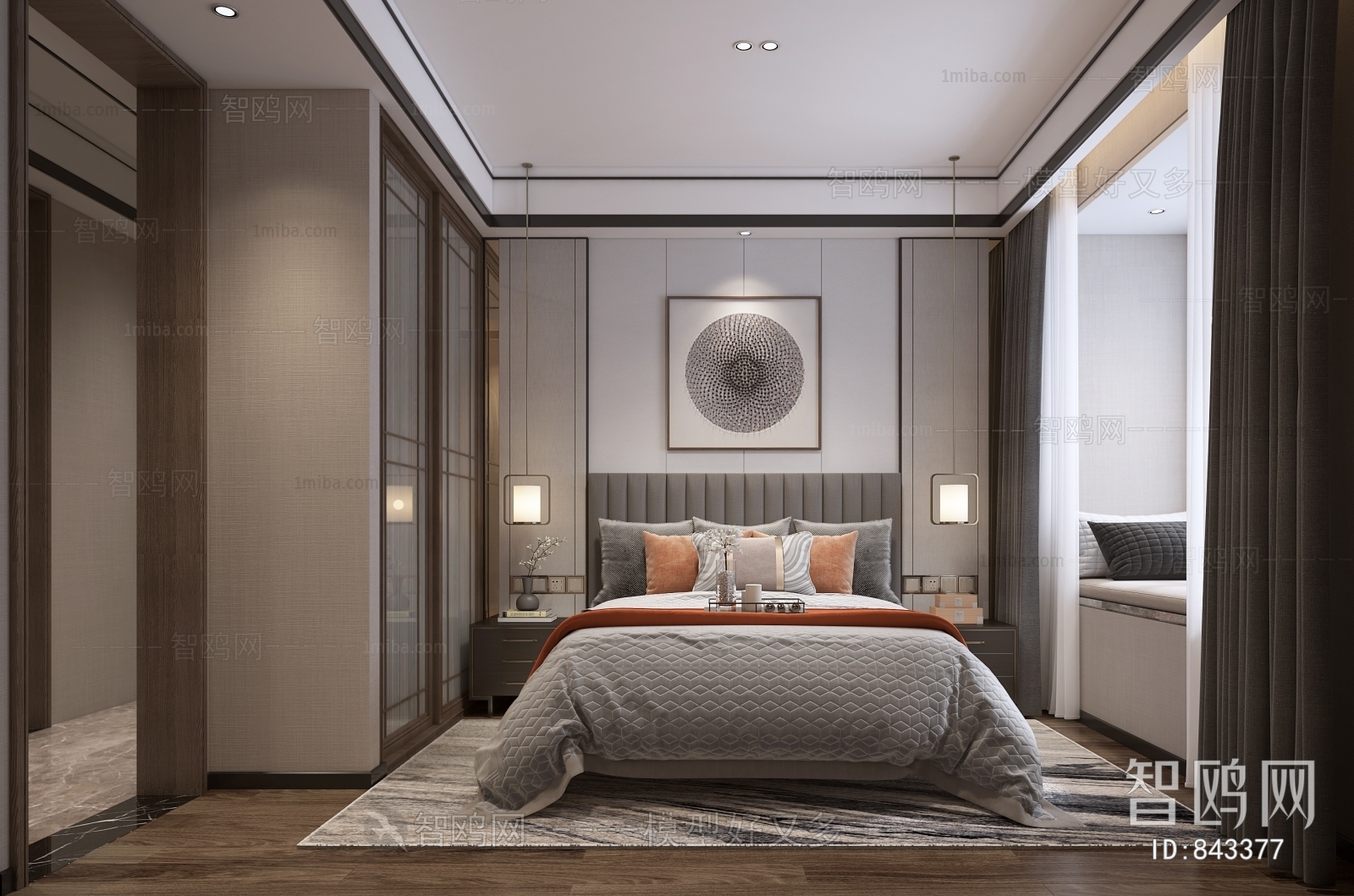 New Chinese Style Bedroom