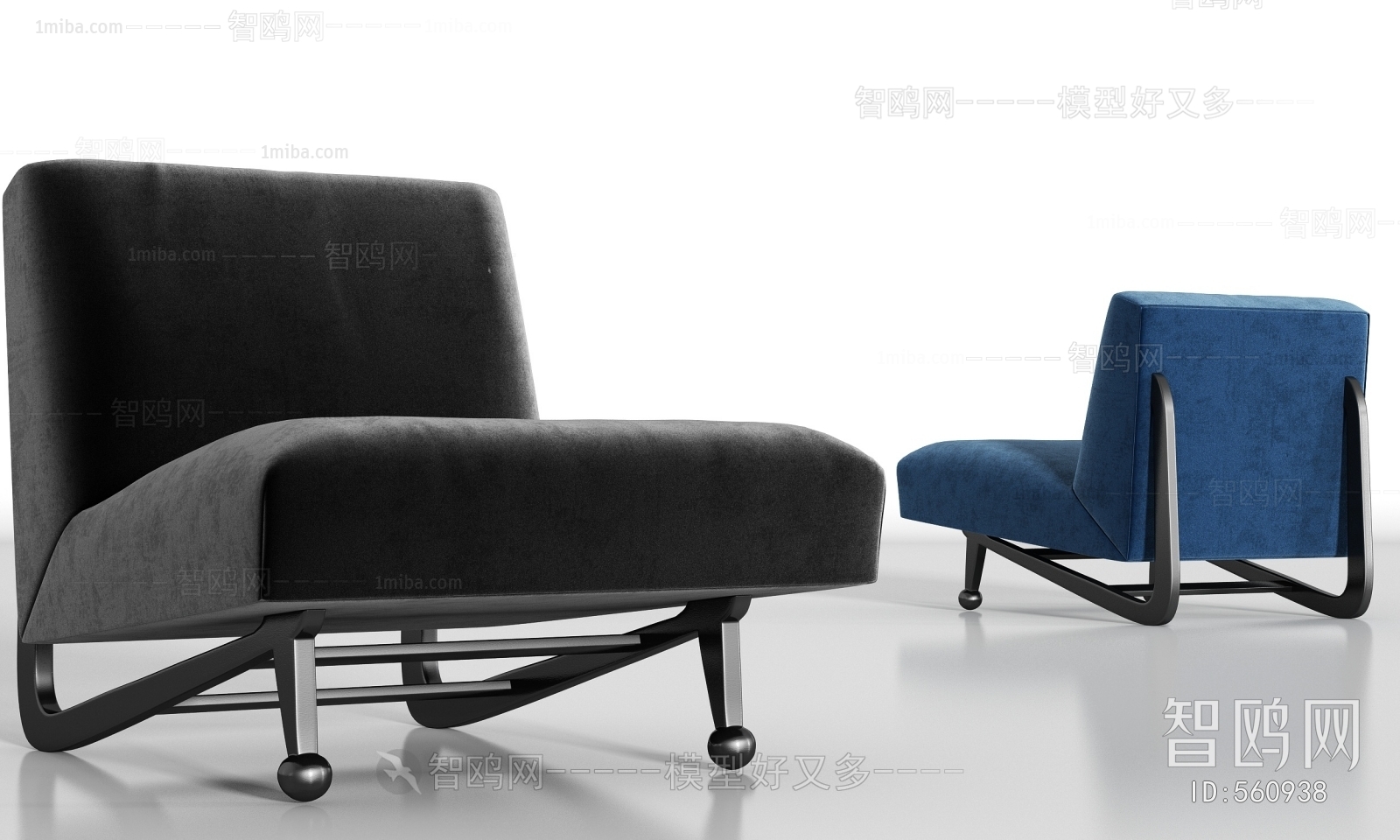 New Chinese Style Single Sofa