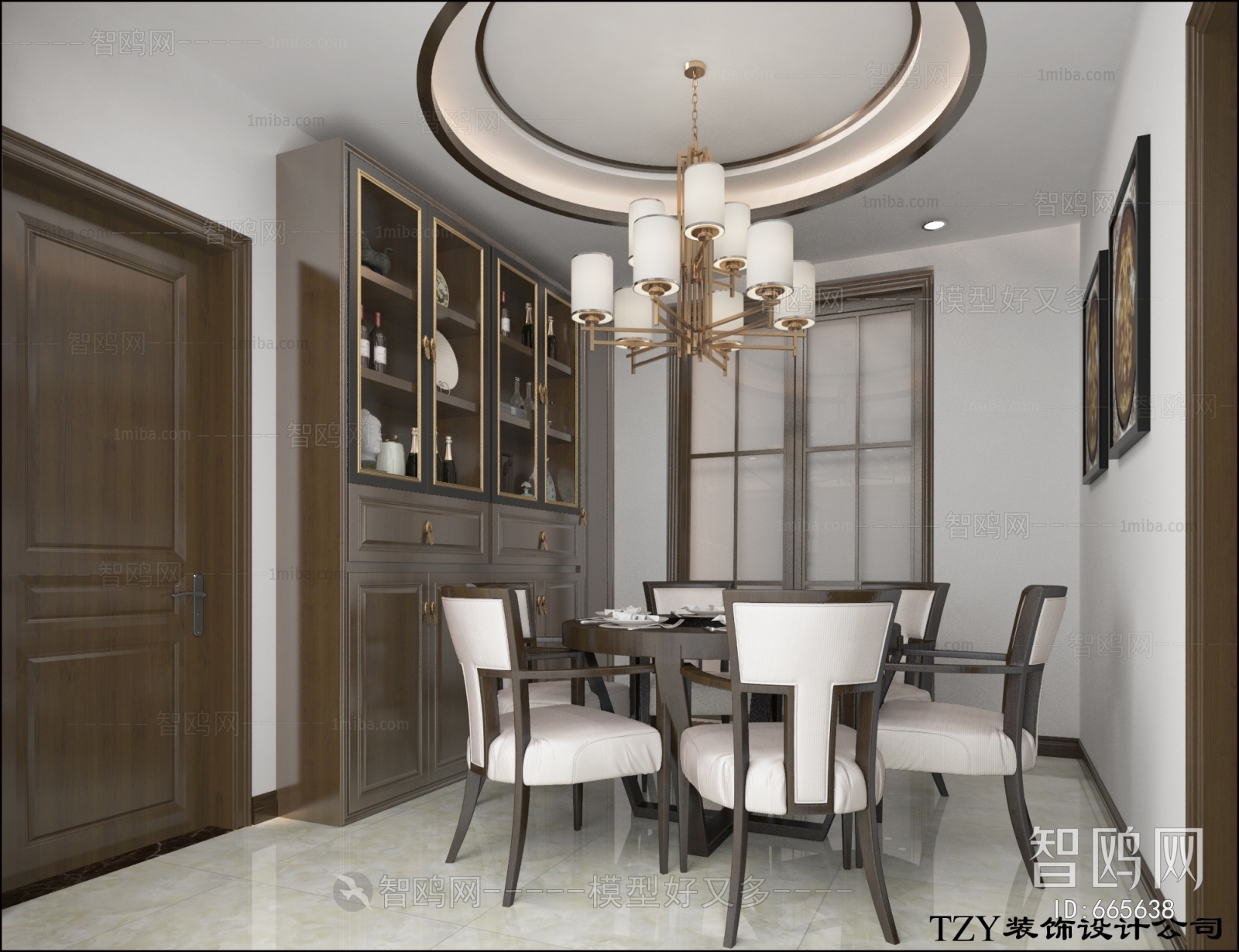 New Chinese Style Dining Room