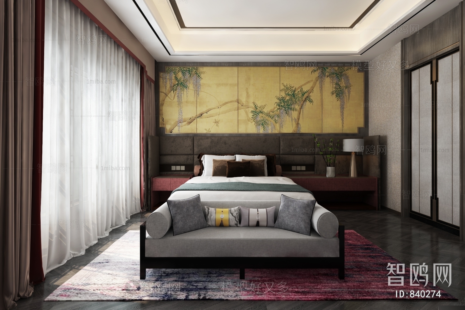 New Chinese Style Bedroom