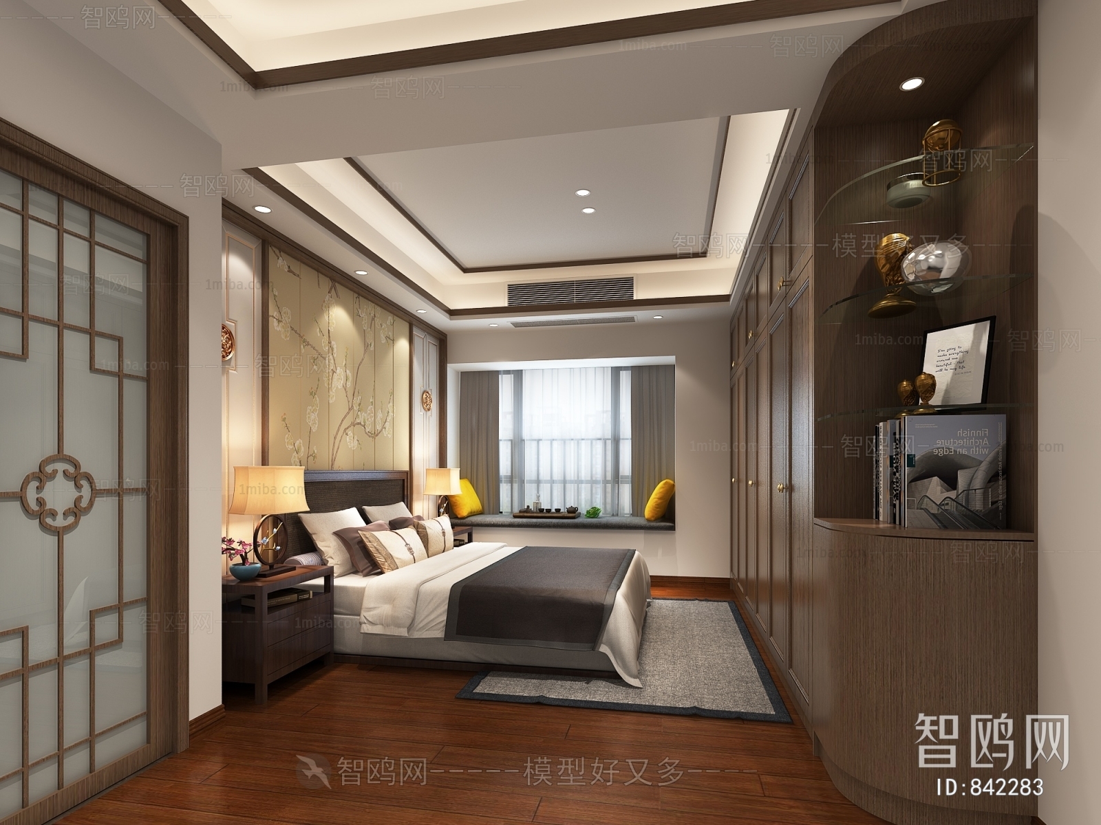 New Chinese Style Bedroom