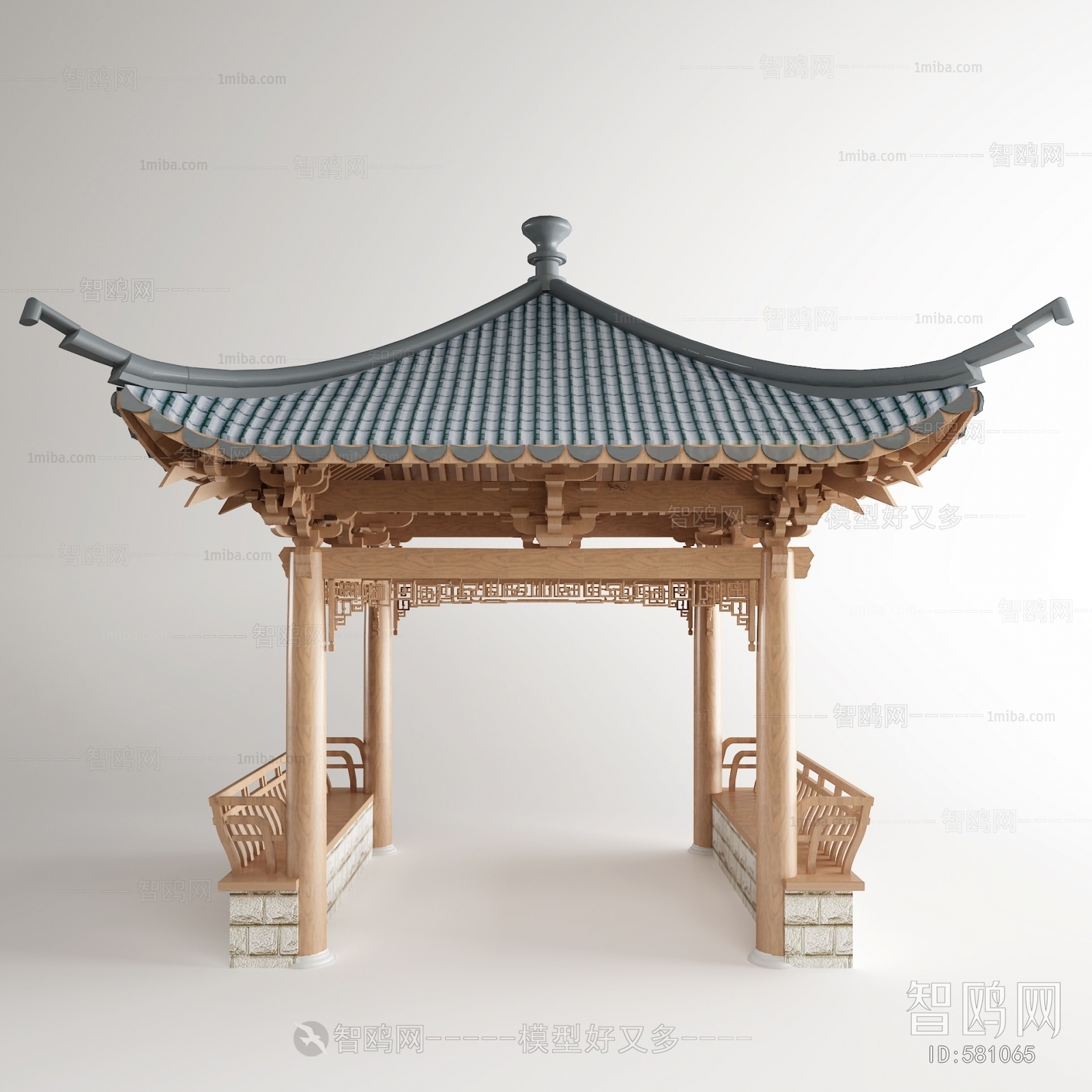 New Chinese Style Ancient Architectural Buildings