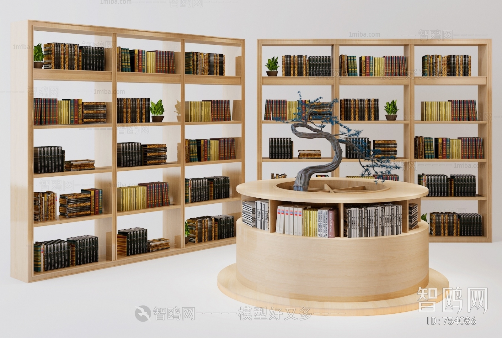 新中式书架