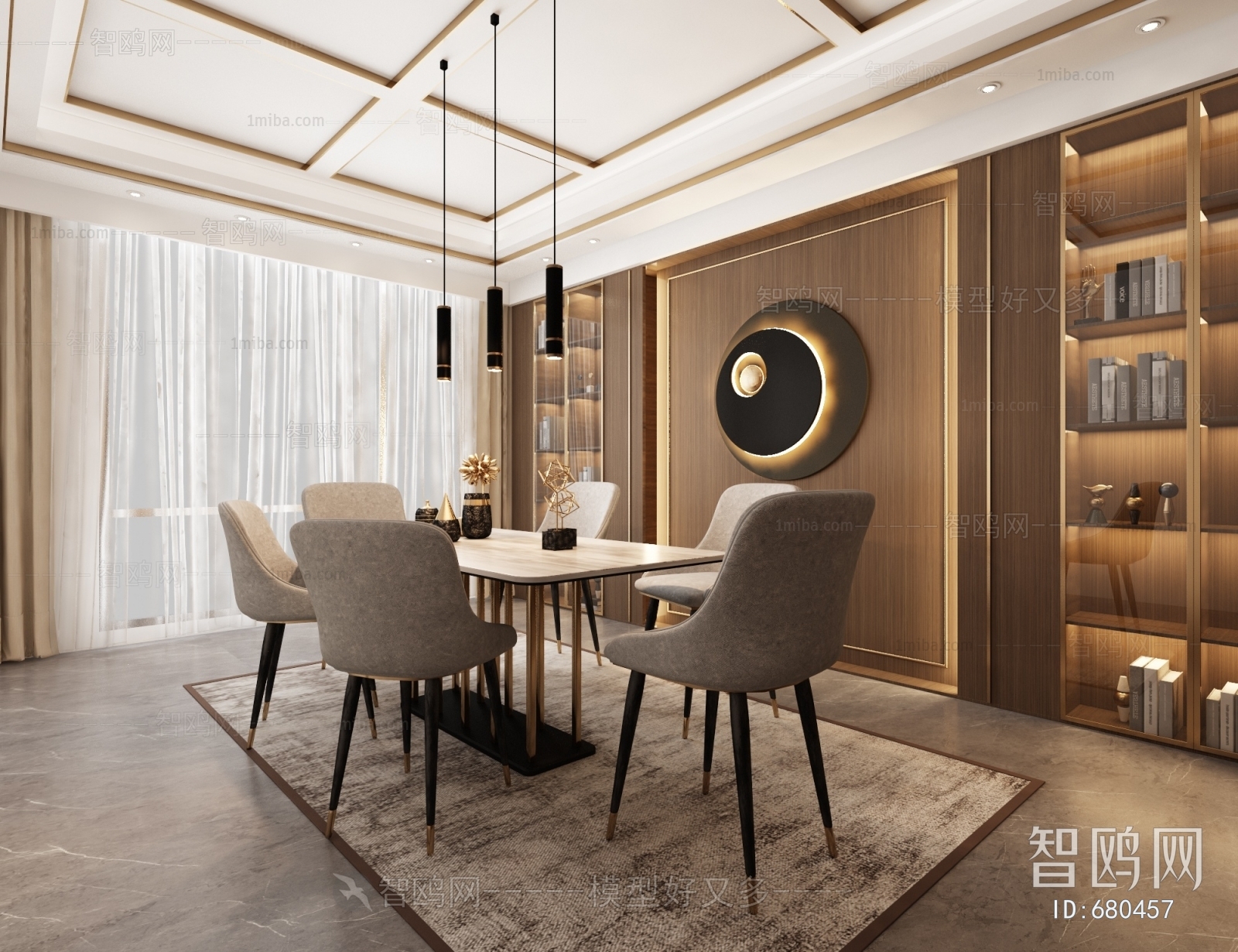 New Chinese Style Dining Room