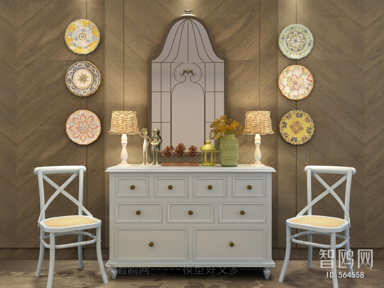 American Style Decorative Cabinet