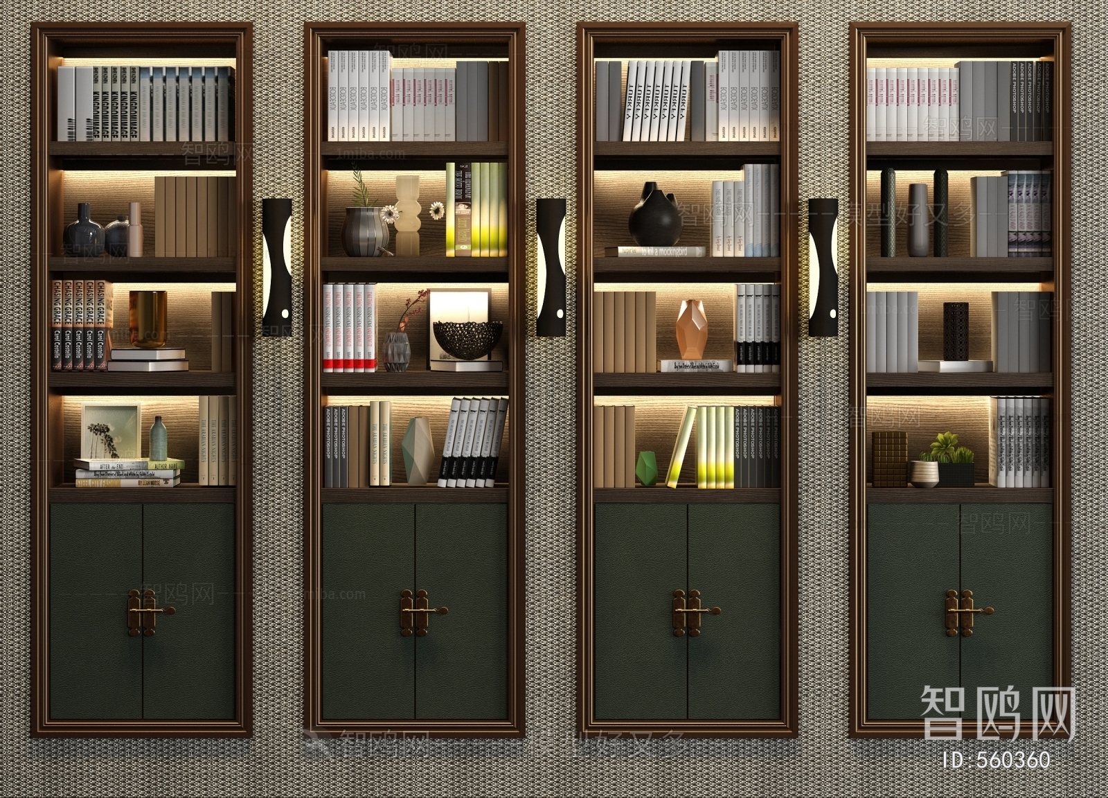 New Chinese Style Bookcase