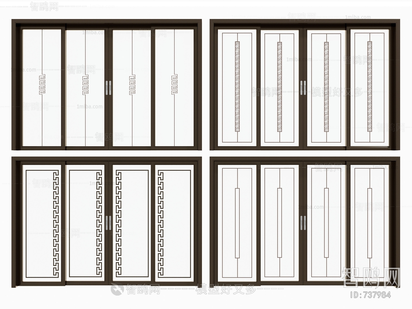 New Chinese Style Sliding Door