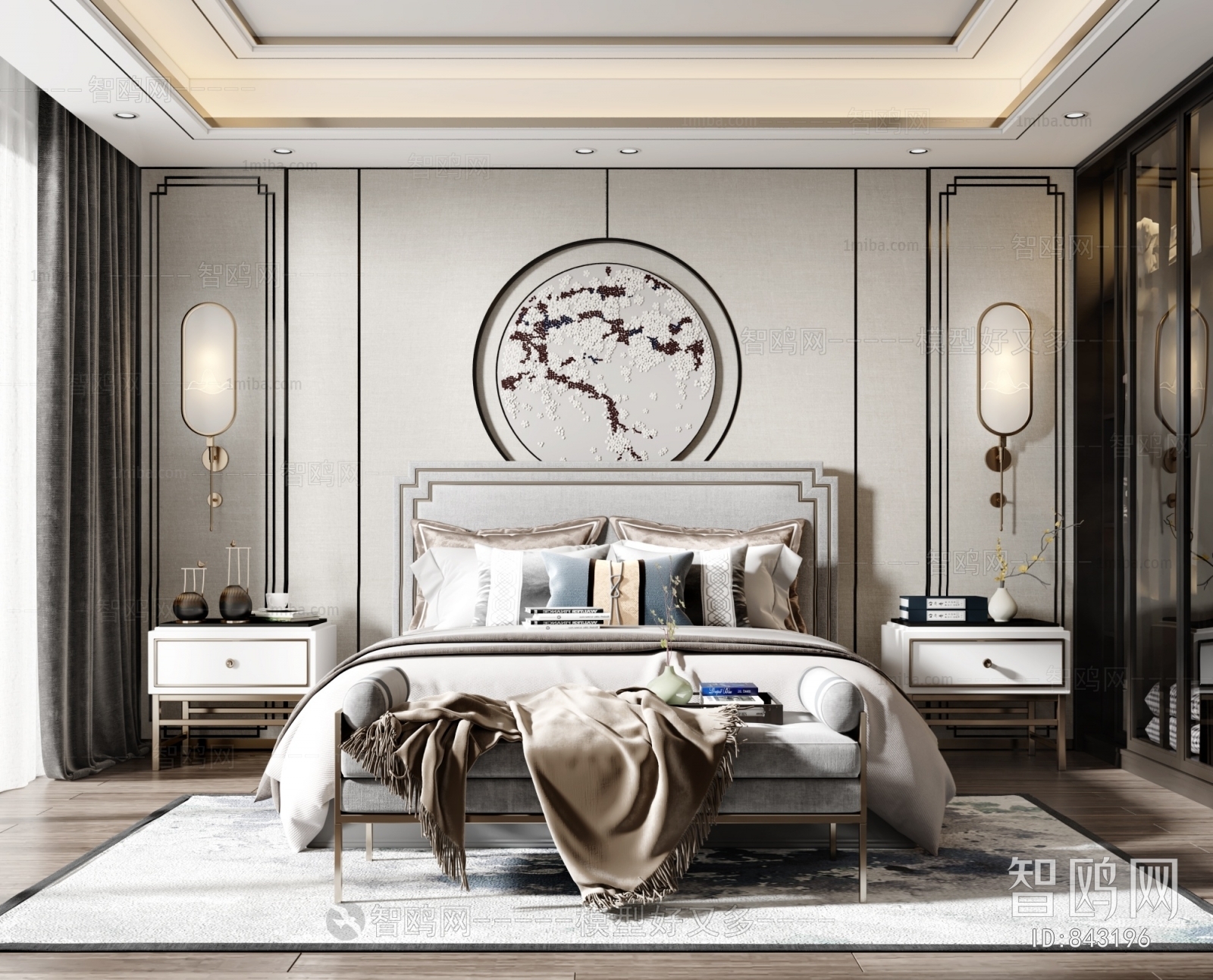 New Chinese Style Bedroom