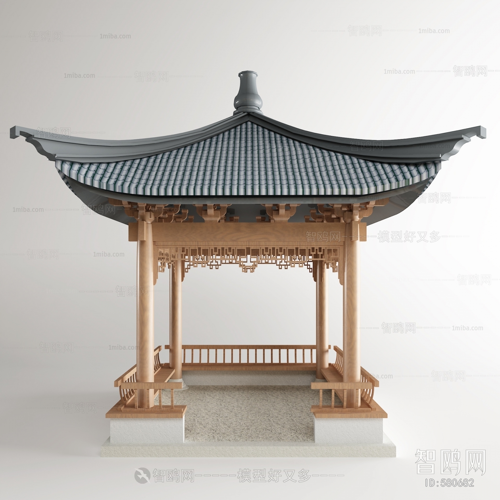 New Chinese Style Ancient Architectural Buildings