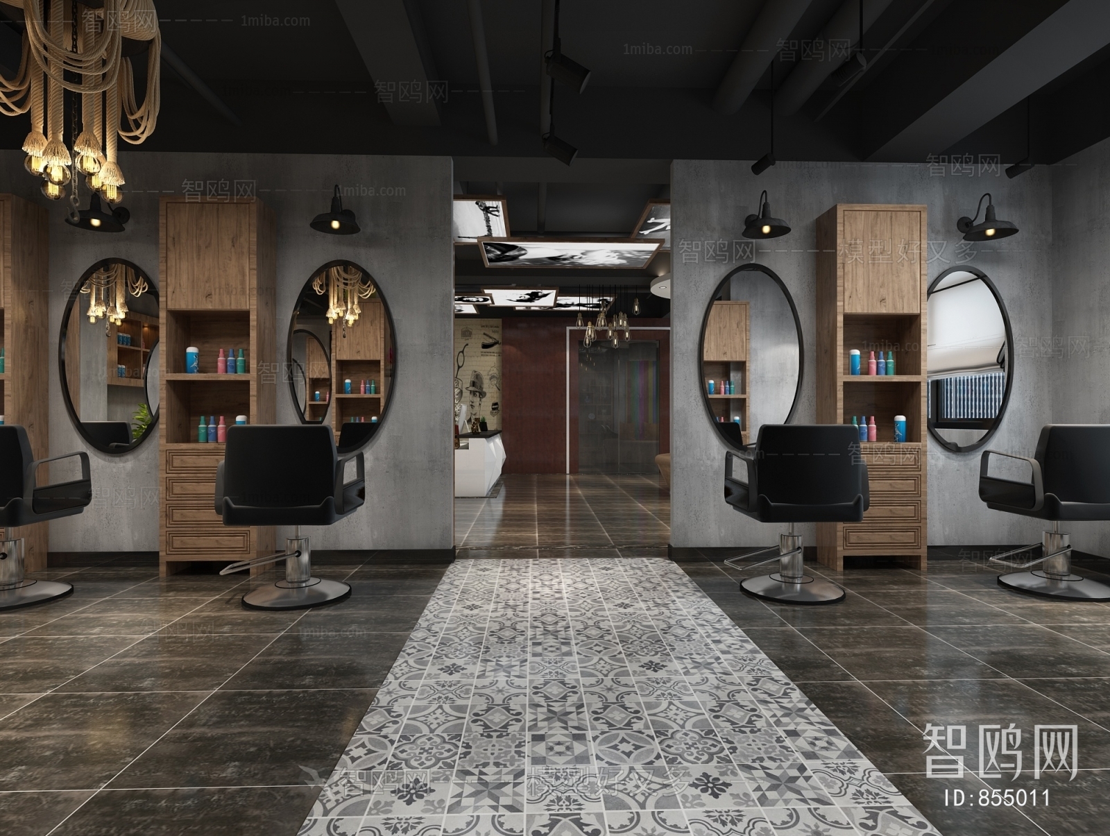 Industrial Style Barbershop