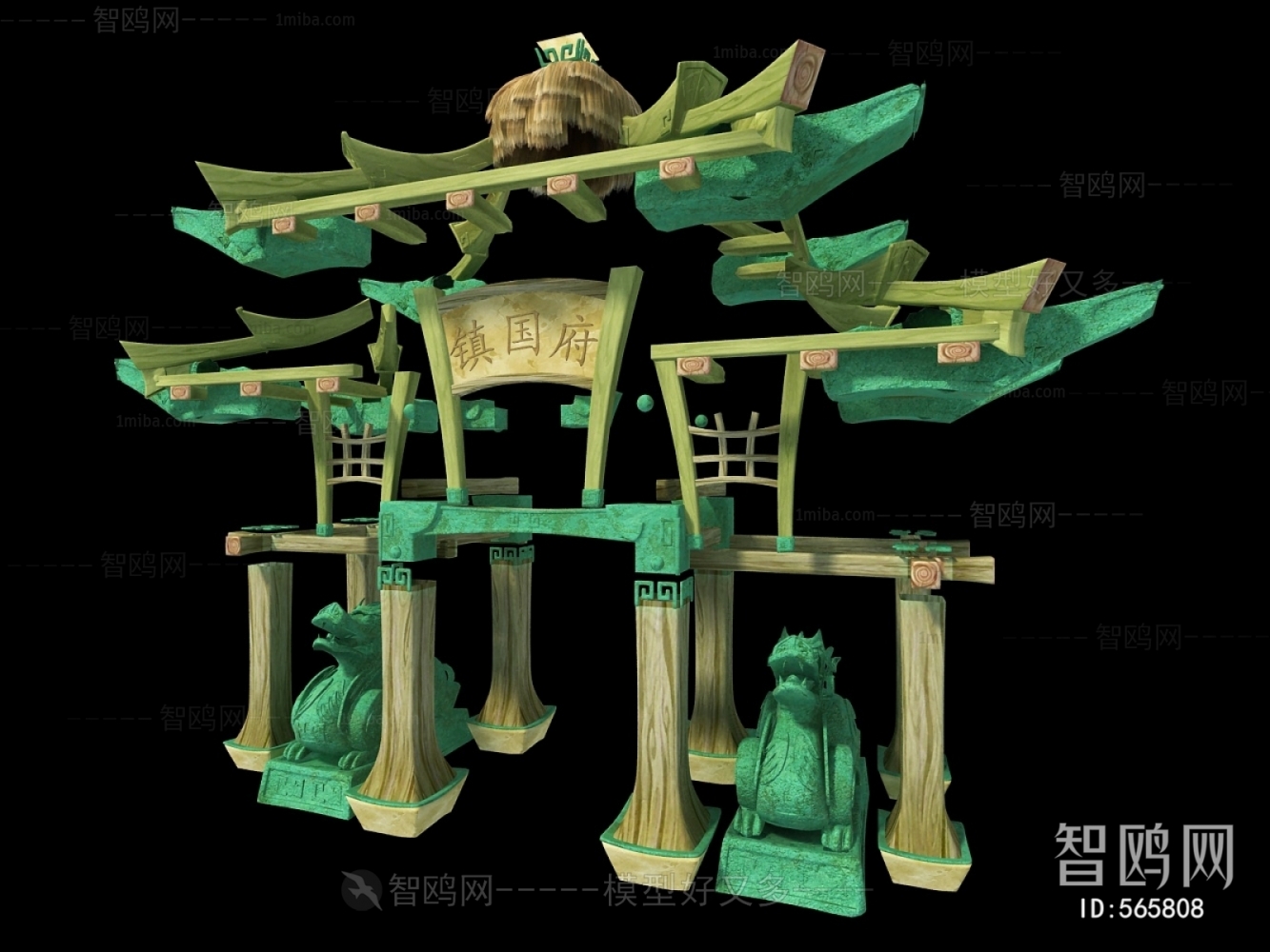 New Chinese Style Ancient Architectural Buildings