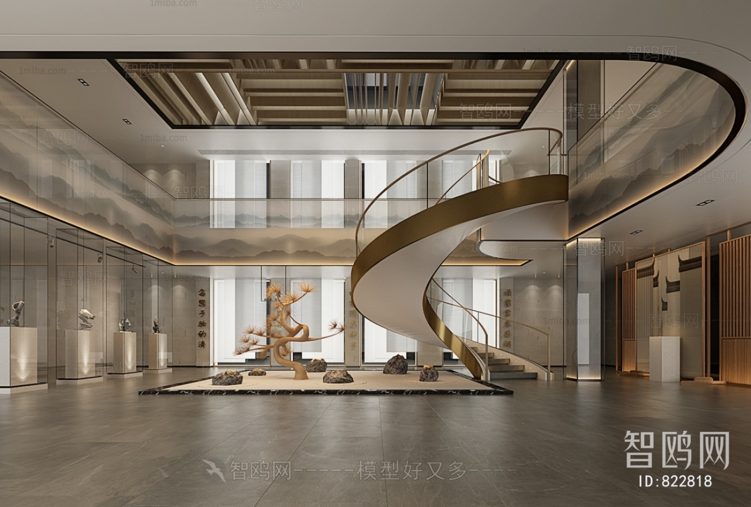 New Chinese Style Lobby Hall