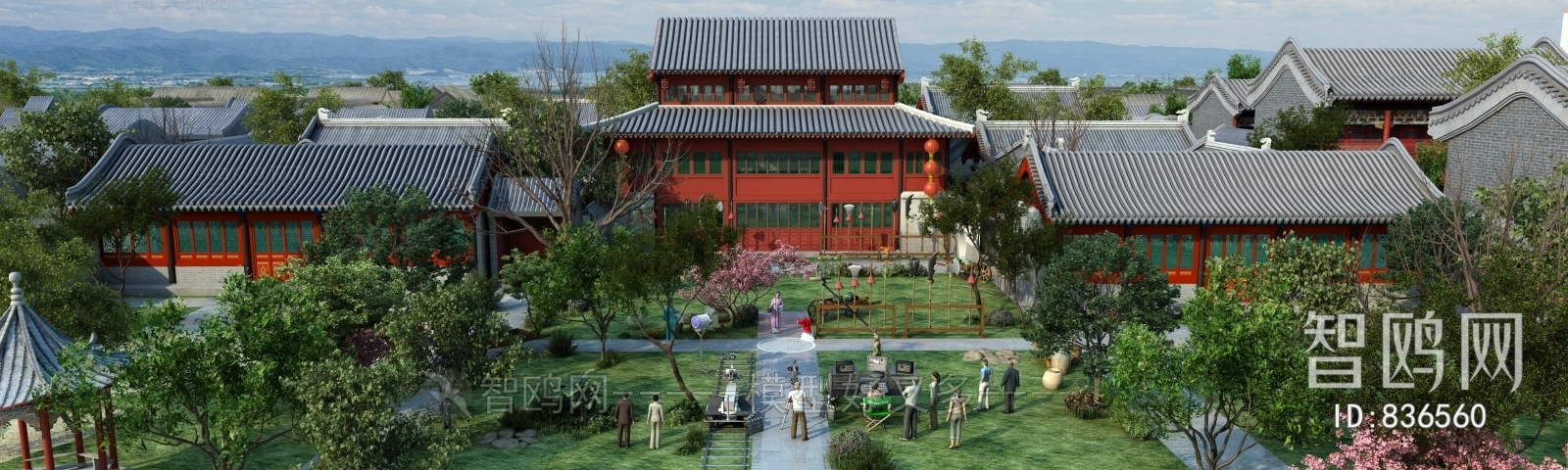 New Chinese Style Garden Landscape