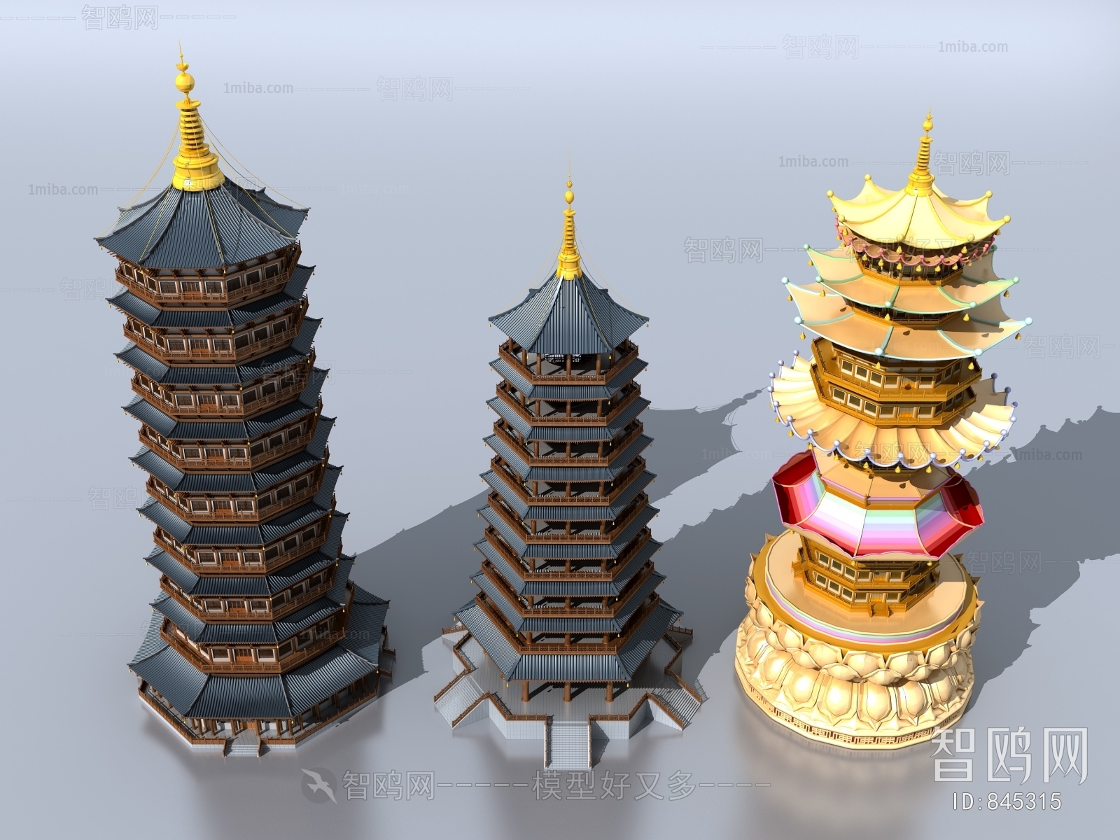 Chinese Style Ancient Architectural Buildings