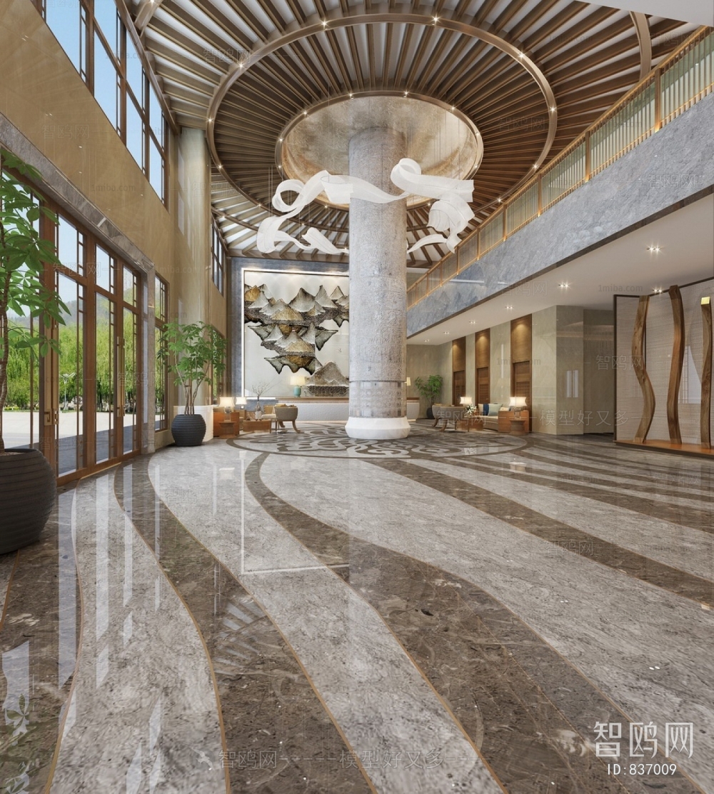 New Chinese Style Lobby Hall