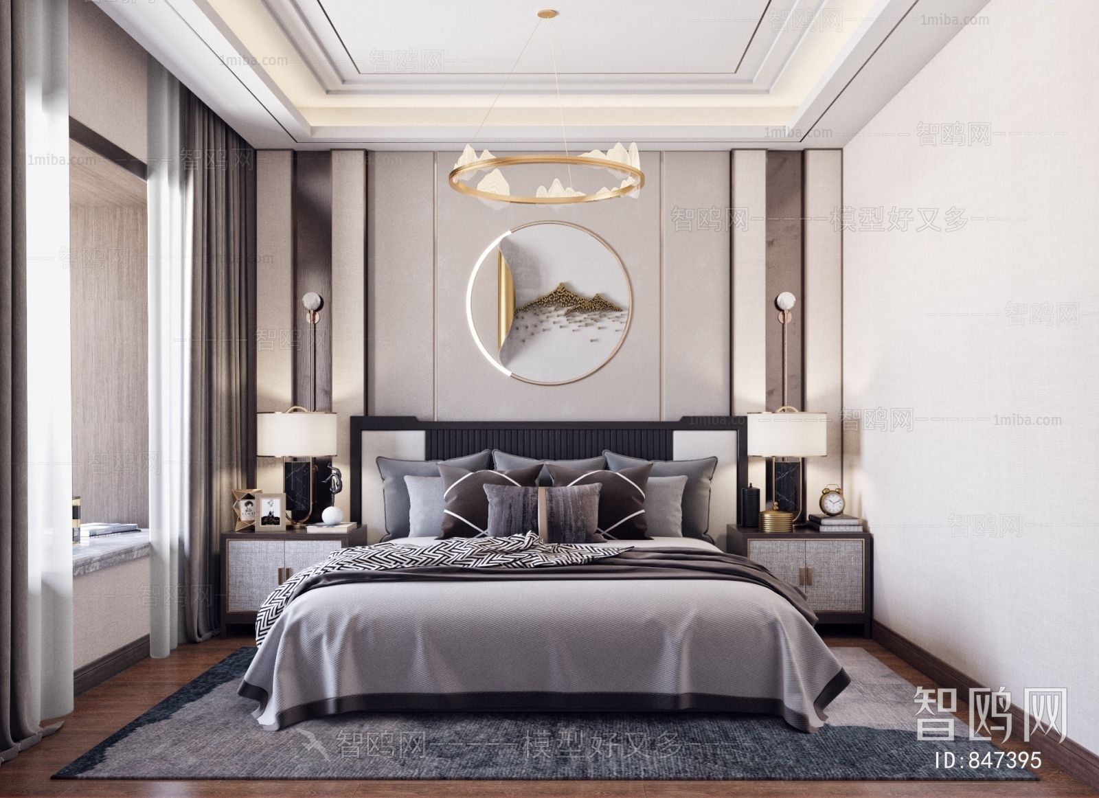 New Chinese Style Bedroom