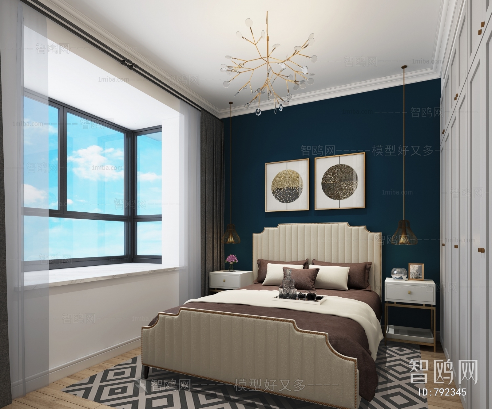 Post Modern Style Bedroom