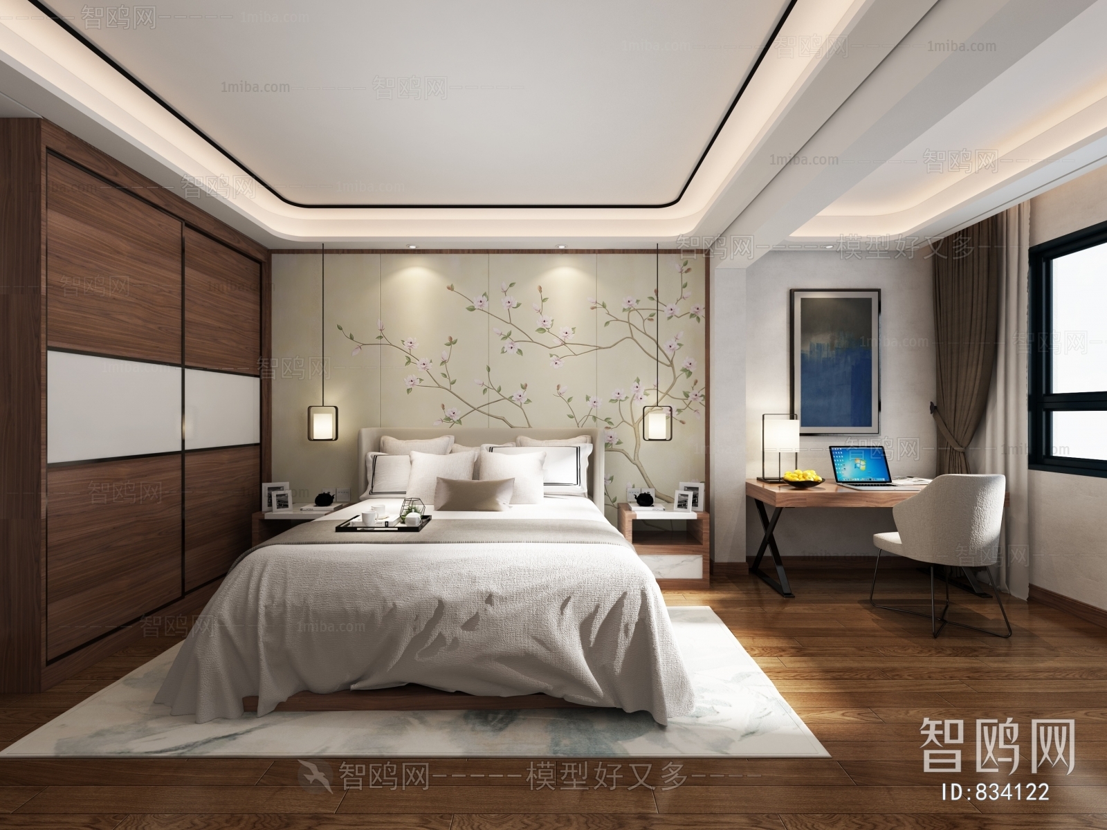 New Chinese Style Bedroom